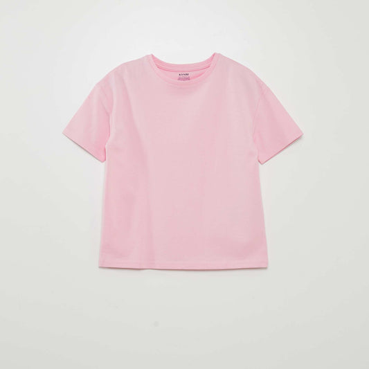 Thick jersey knit T-shirt - Tough CottonT PINK