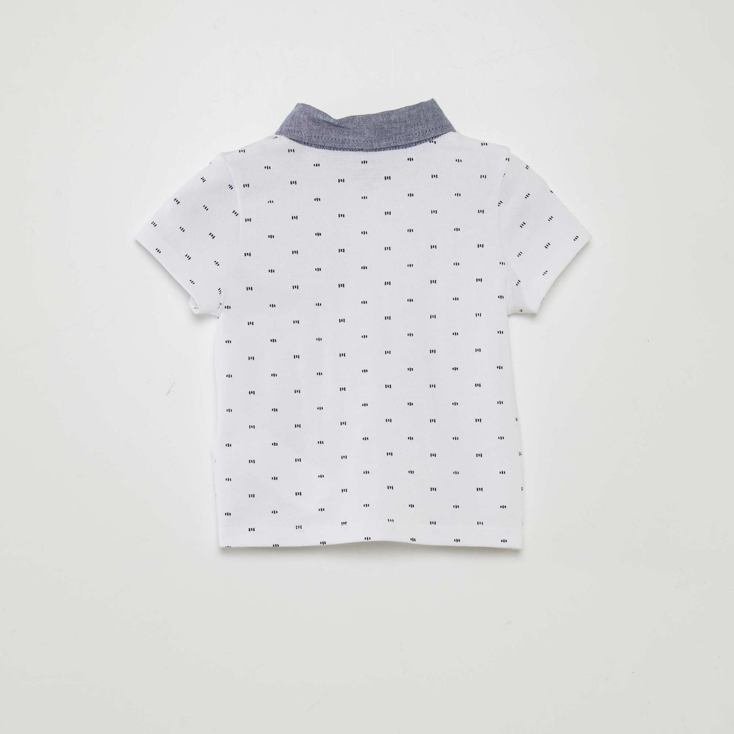 Printed polo shirt WHITE