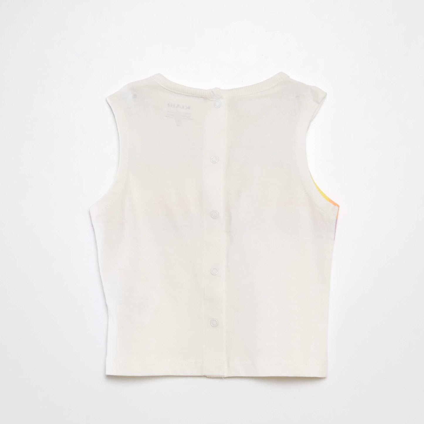 Round-neck jersey vest top WHITE