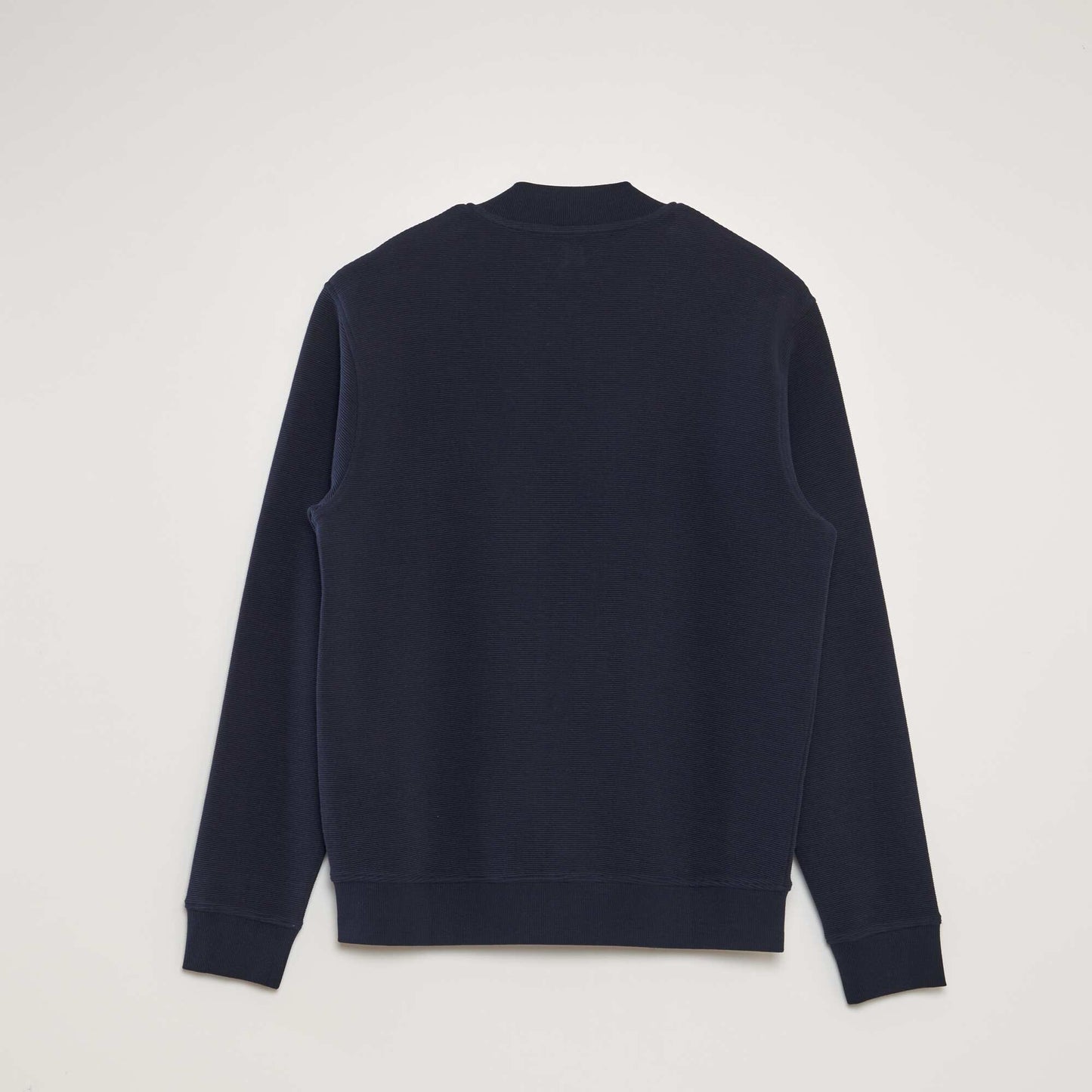 Knit sweatshirt with zip fastening BLUE