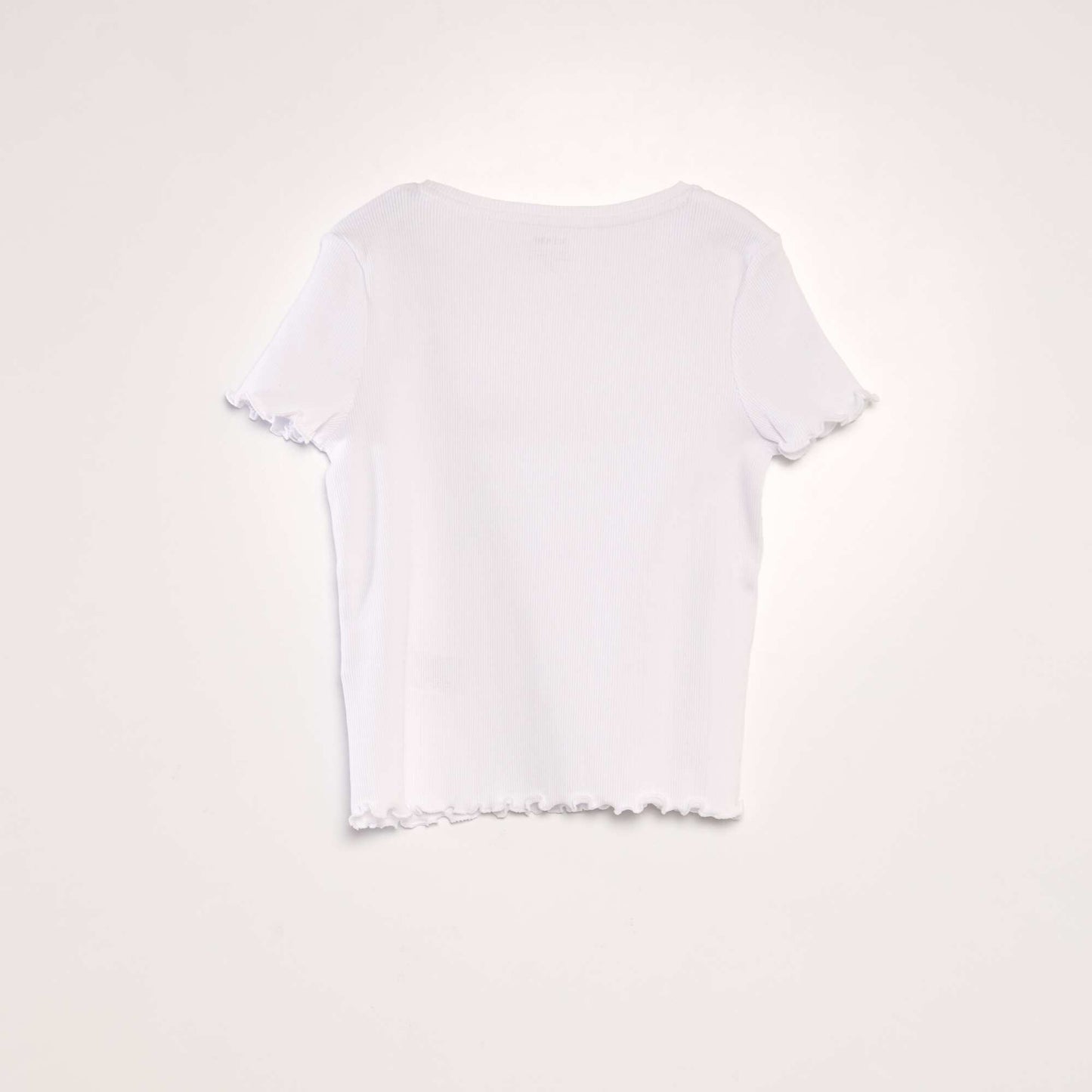 Ribbed T-shirt WHITE