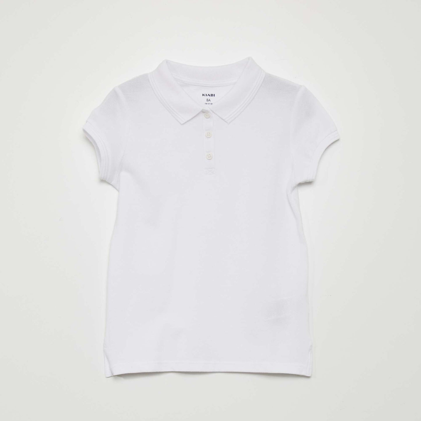 Short-sleeved polo shirt white