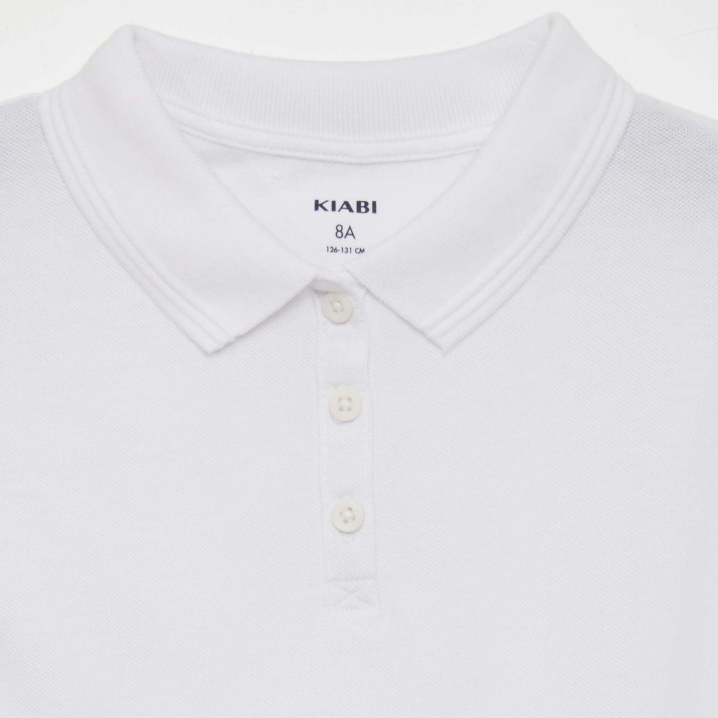 Short-sleeved polo shirt white