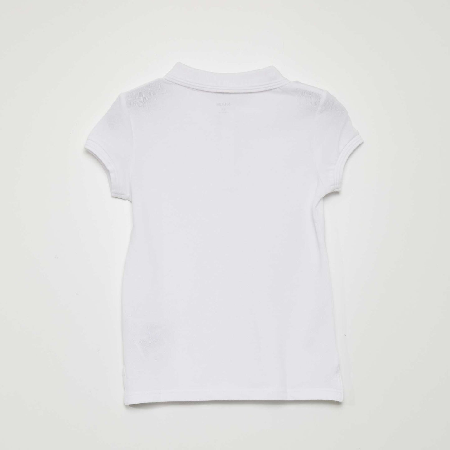 Short-sleeved polo shirt white