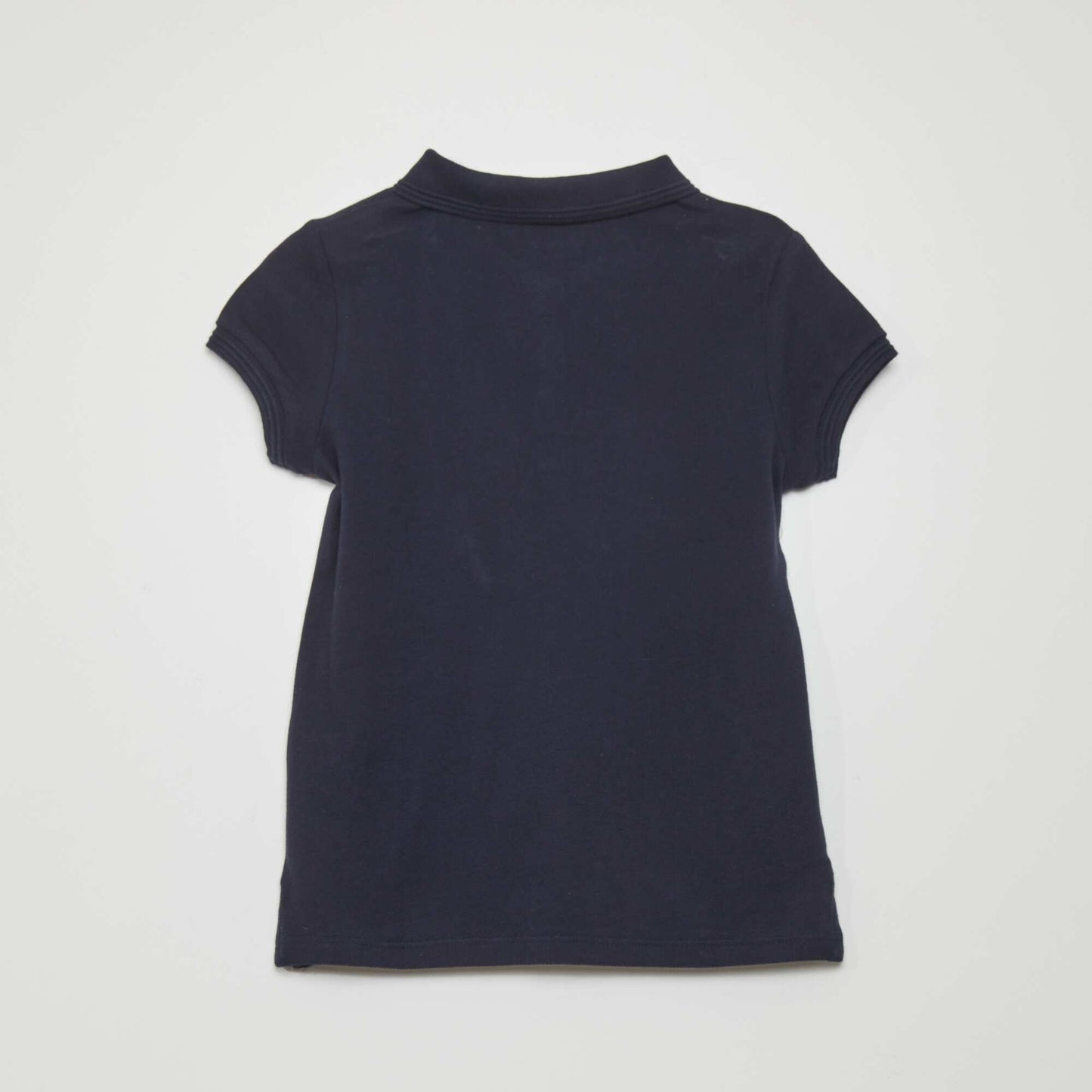 Short-sleeved polo shirt blue