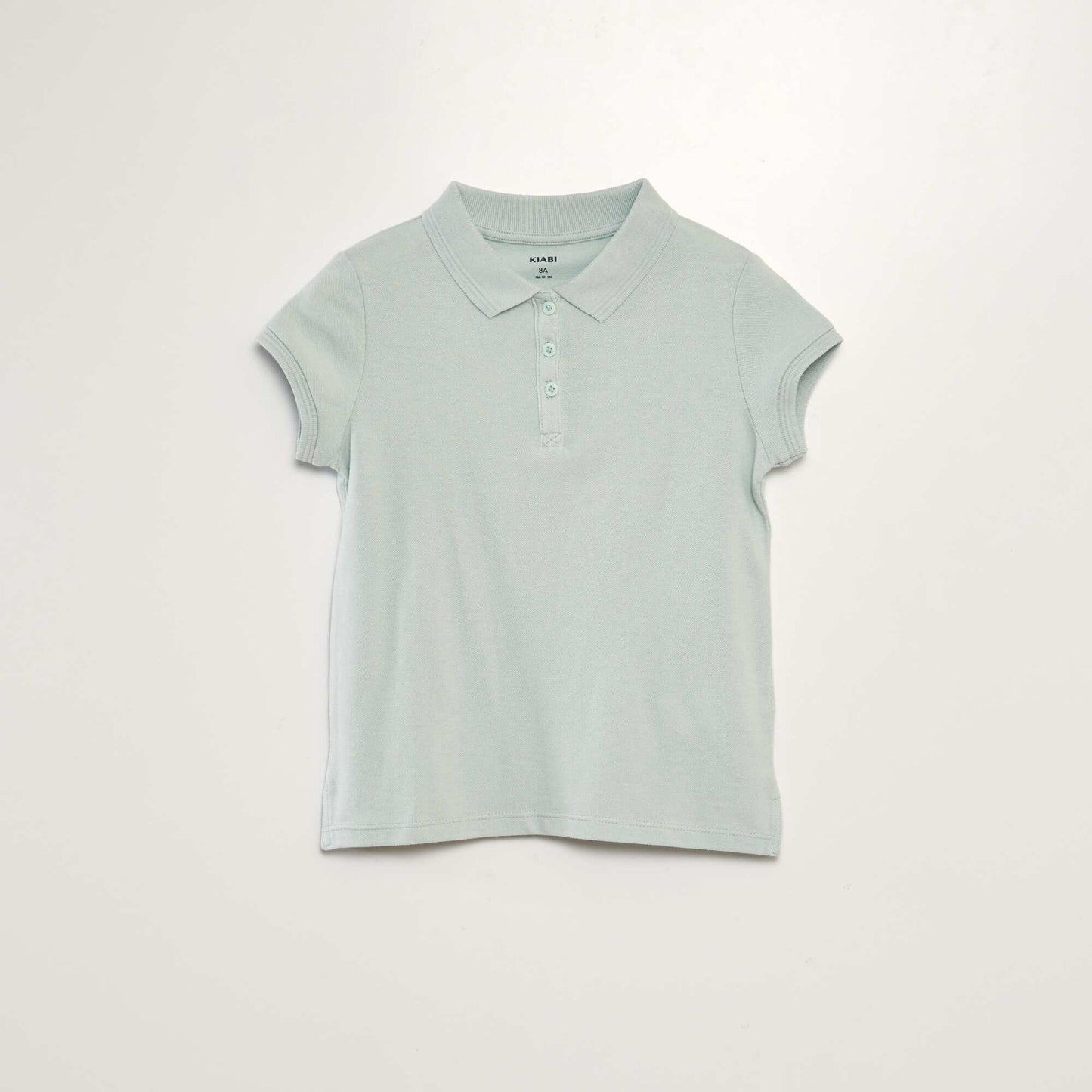 Short-sleeved polo shirt blue