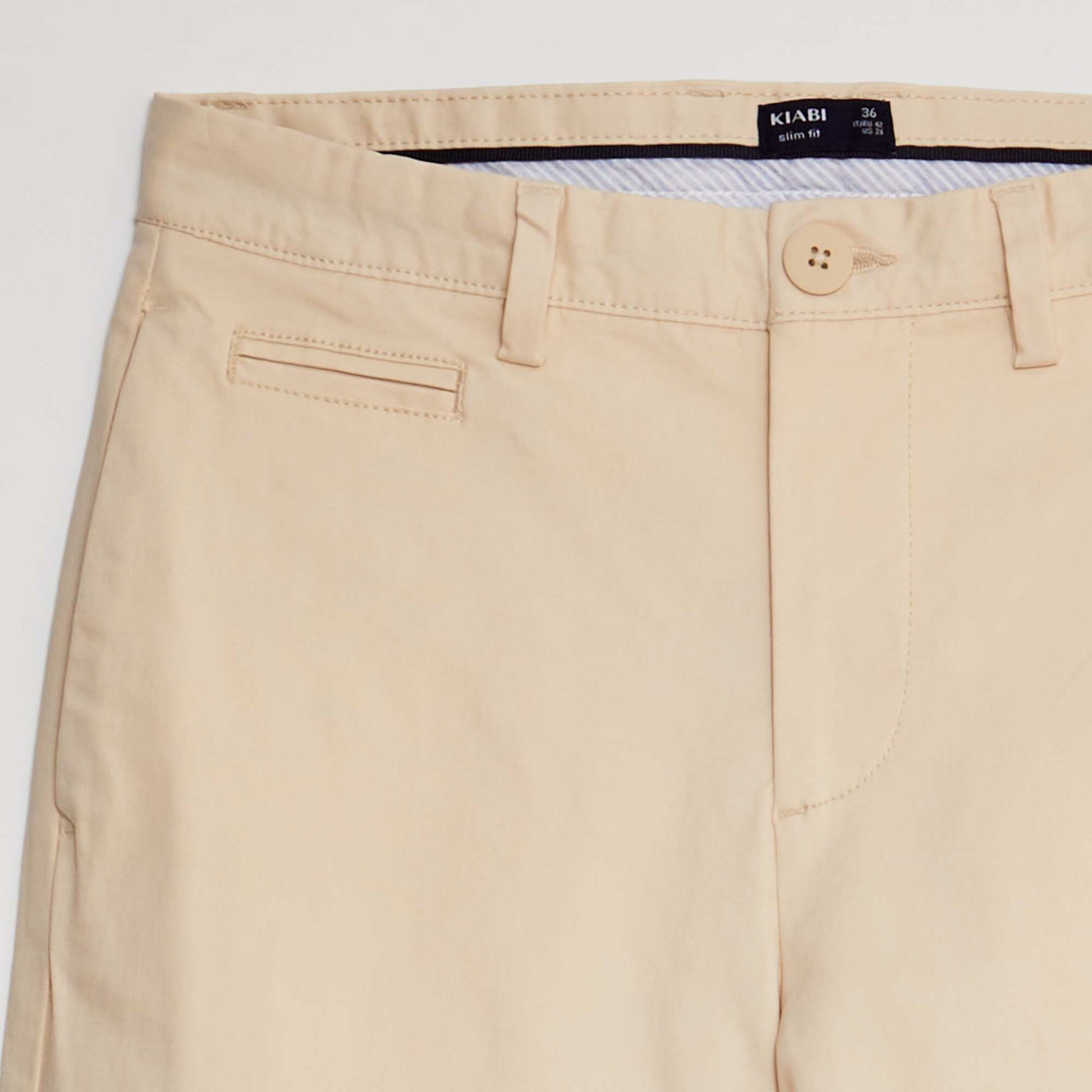 بنطلون تينسل ضيق BEIGE