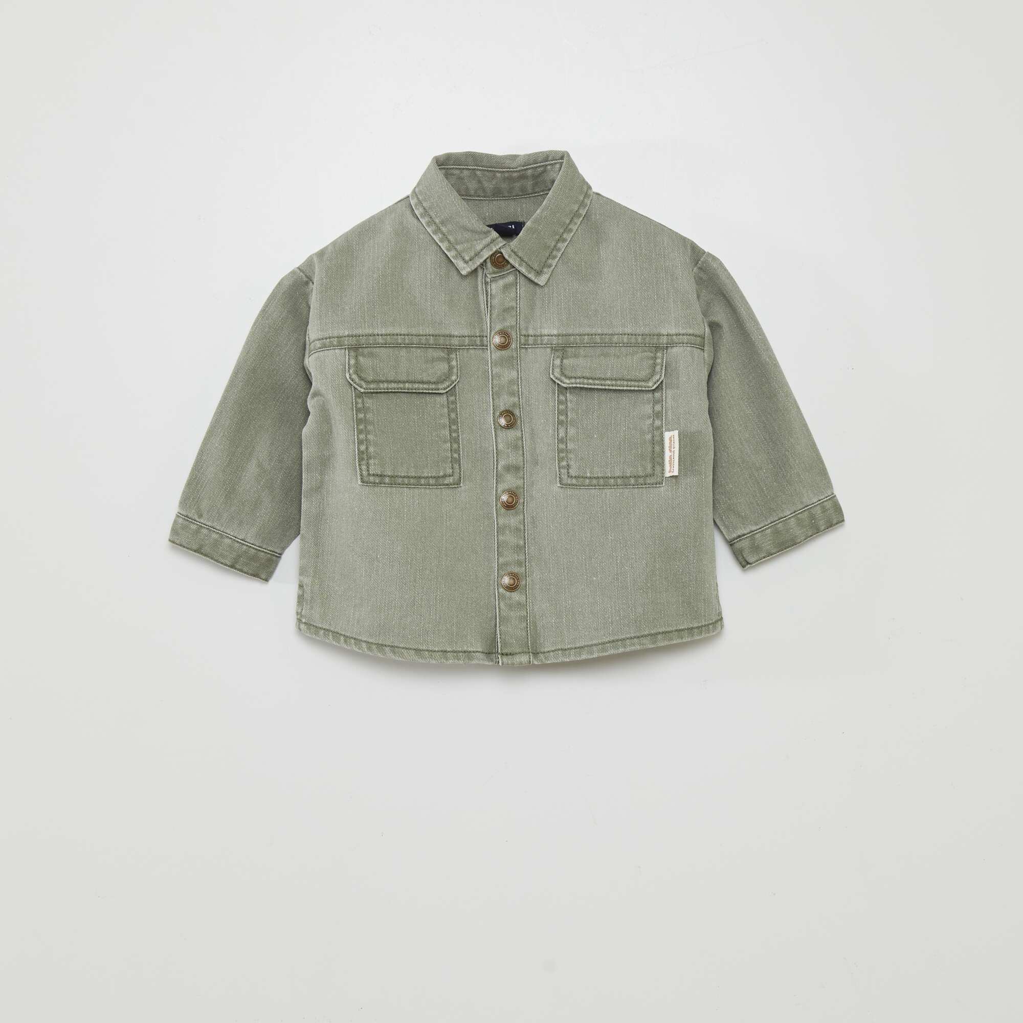 Denim shirt GREEN – Kiabi KSA