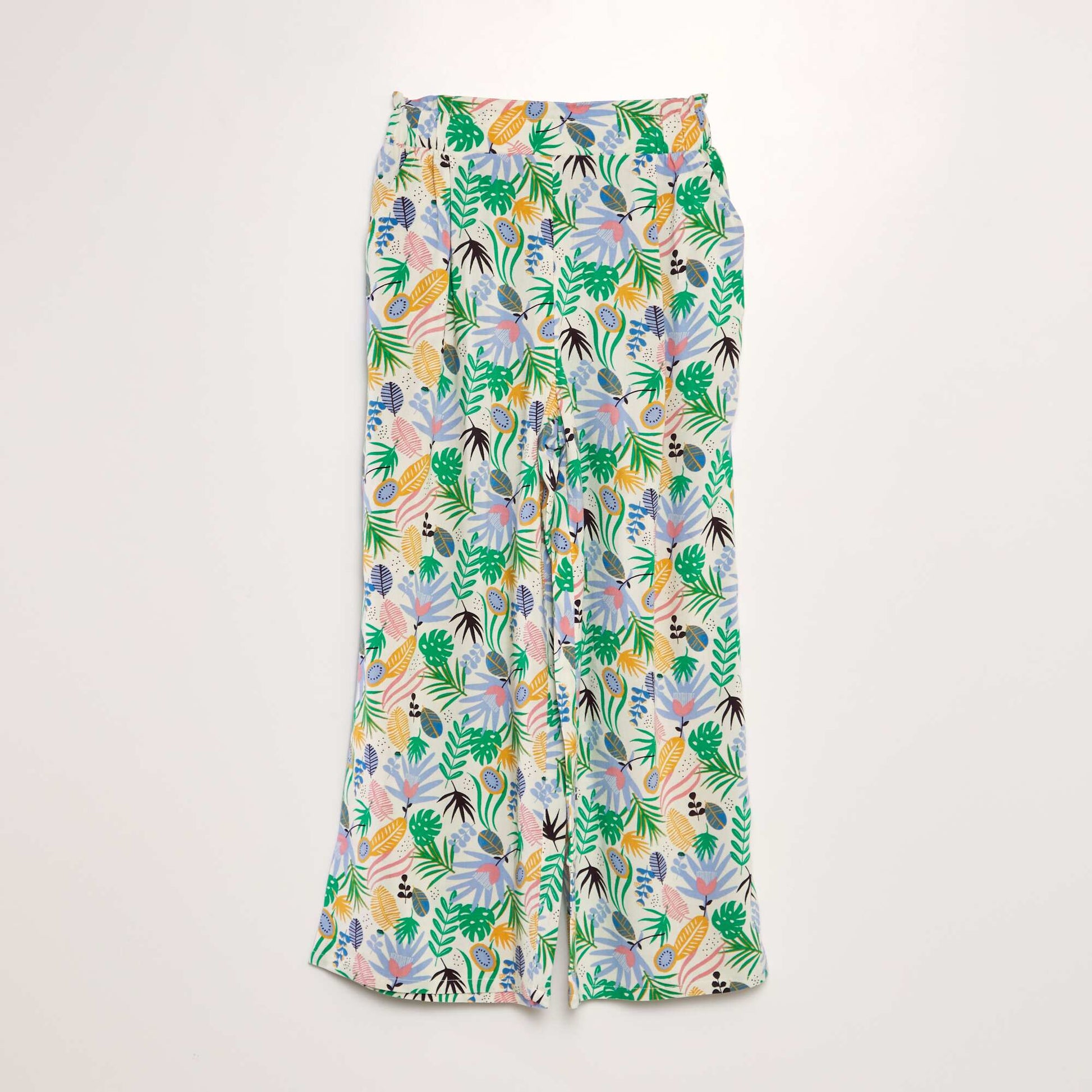 Wide-leg trousers WHITE