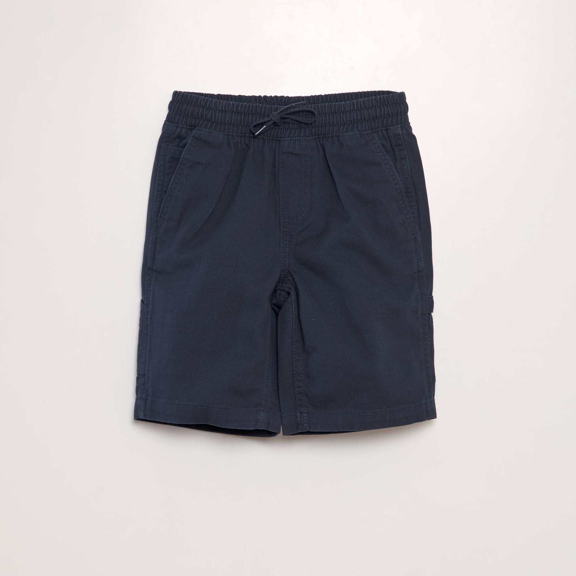 Denim-style elasticated shorts BLUE
