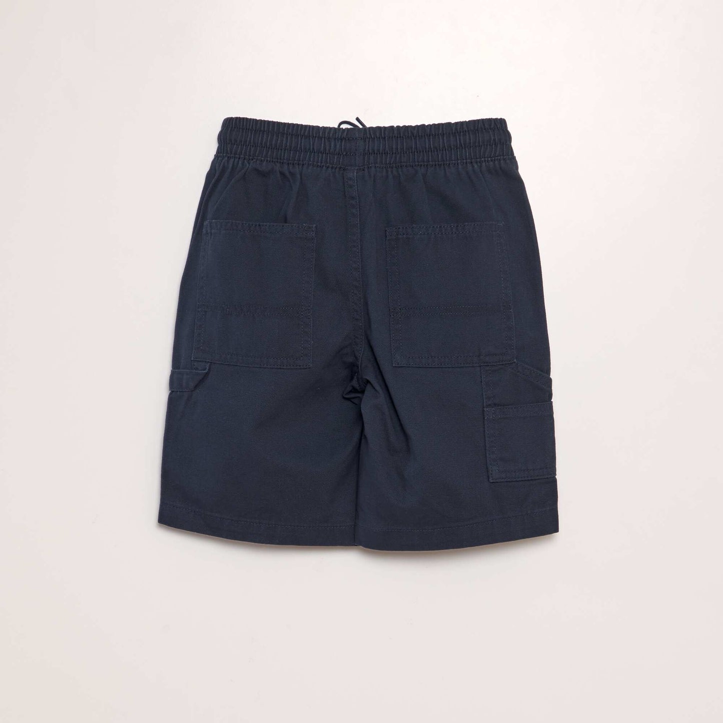 Denim-style elasticated shorts BLUE