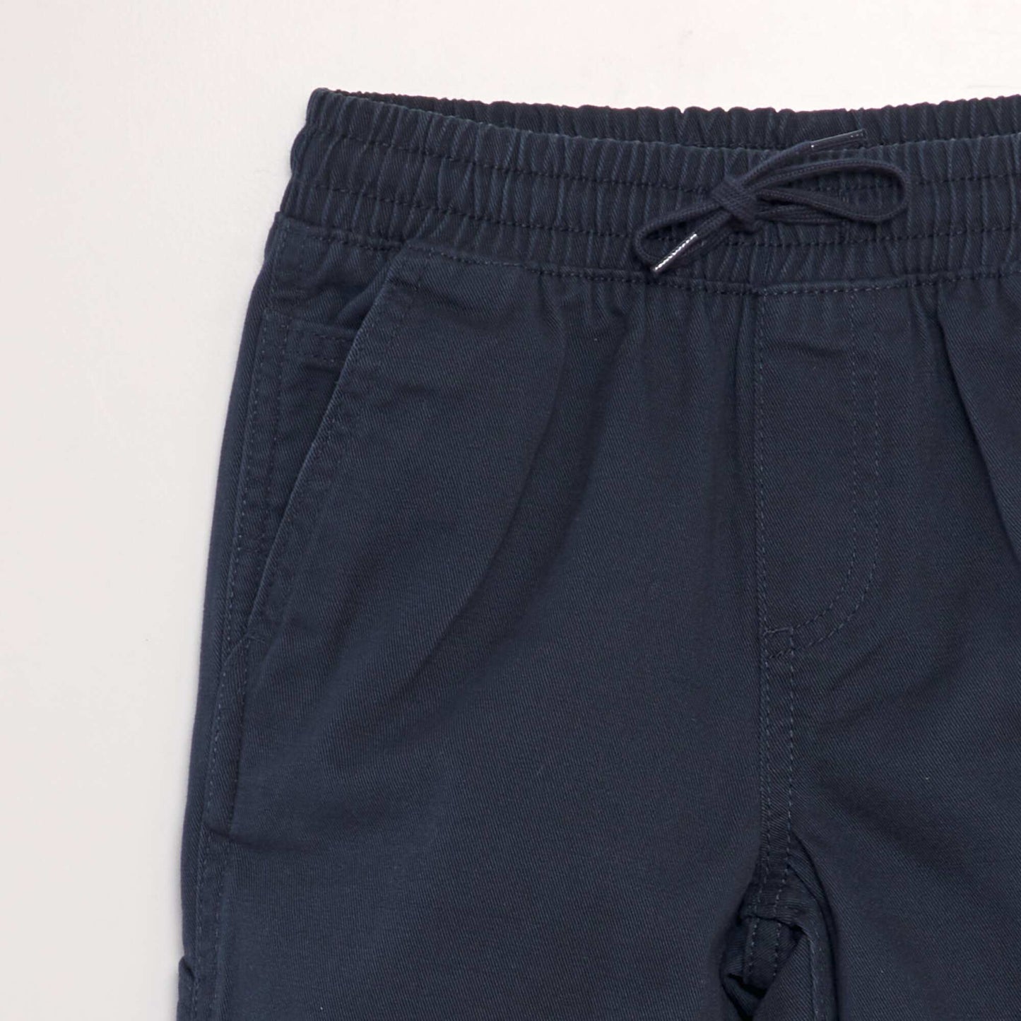 Denim-style elasticated shorts BLUE