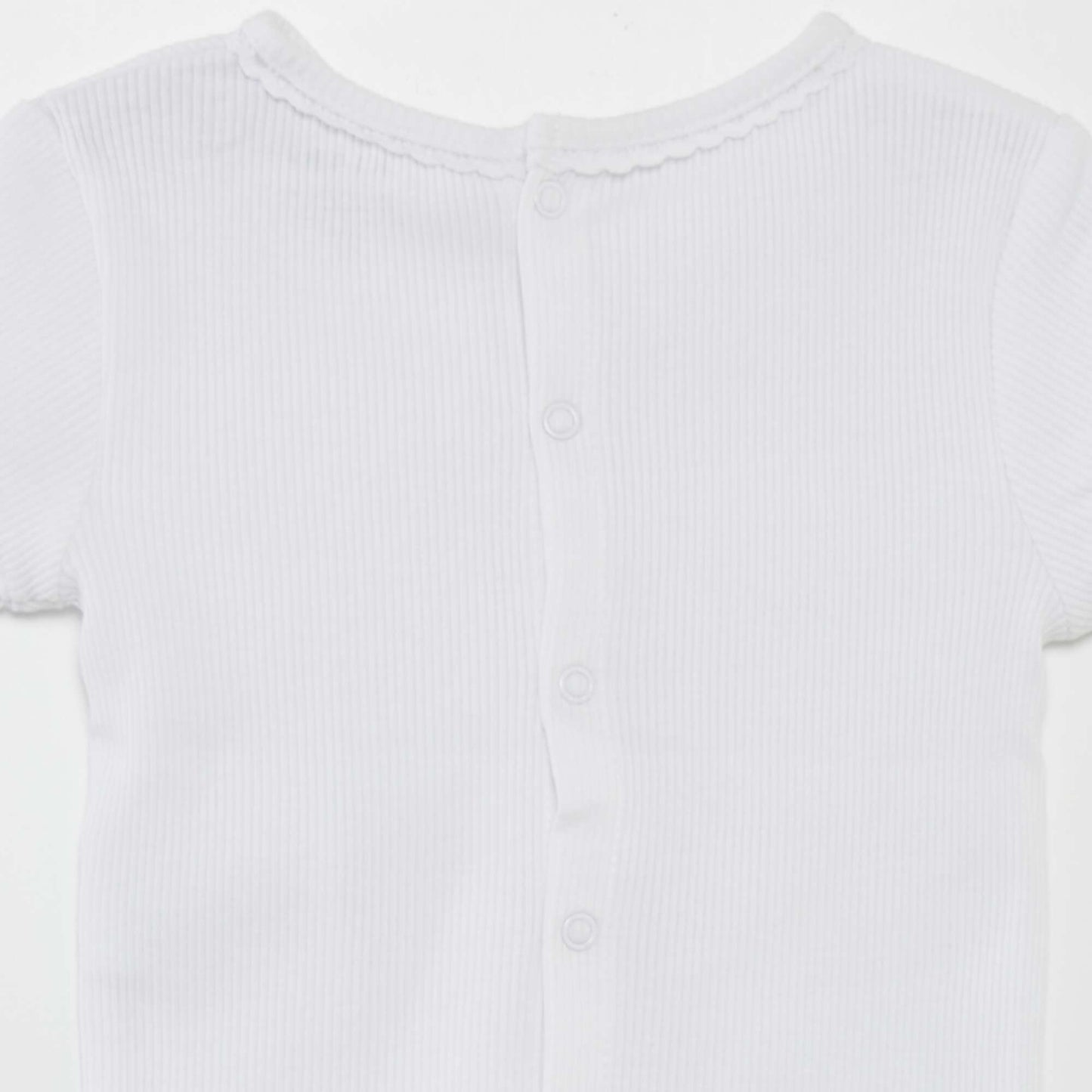Ribbed T-shirt white