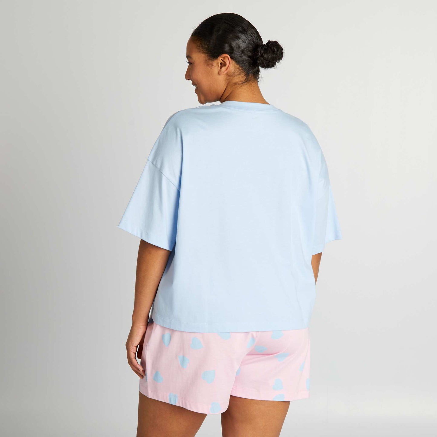 'Stitch' short jersey pyjamas - 2-piece set BLUE
