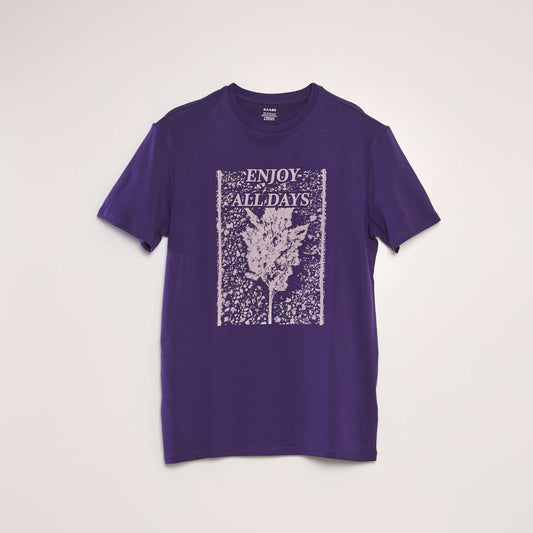 Printed T-shirt PURPLE