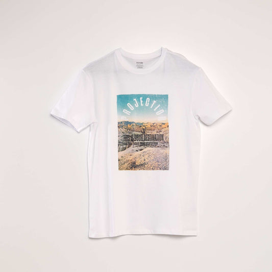 Printed T-shirt WHITE