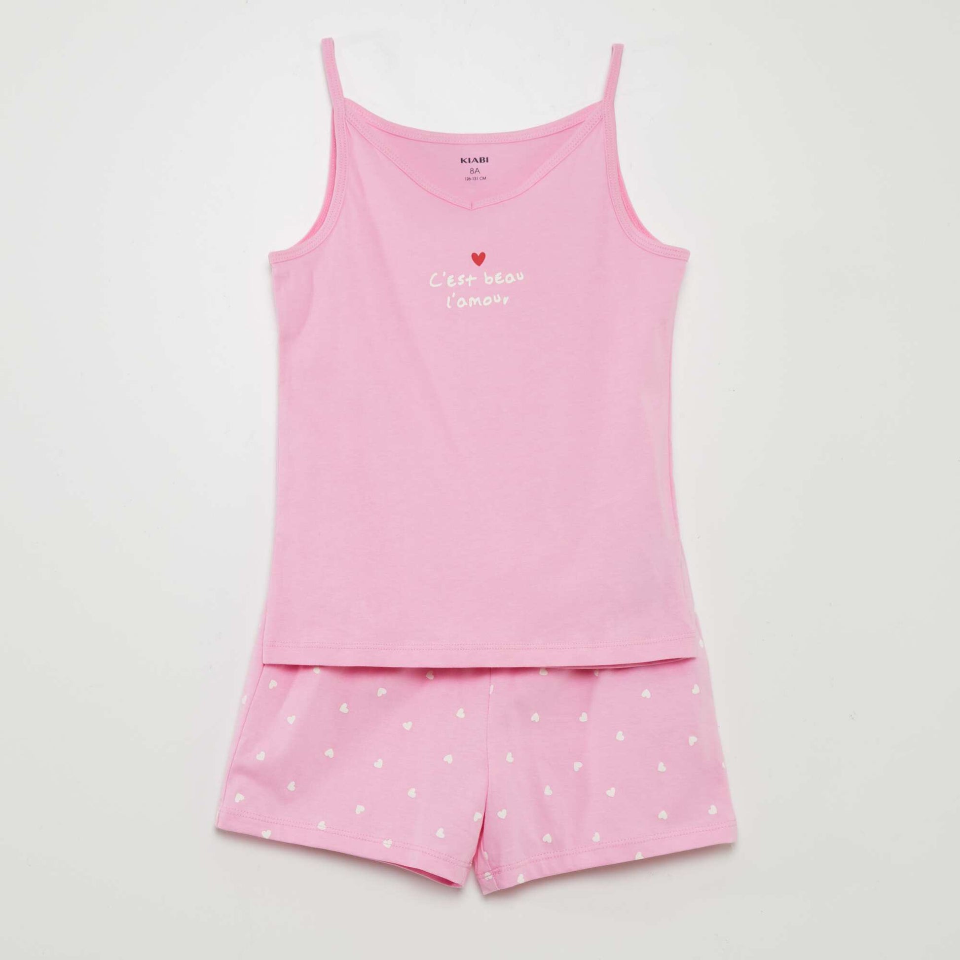 Printed pyjama set - 2-piece set PINK