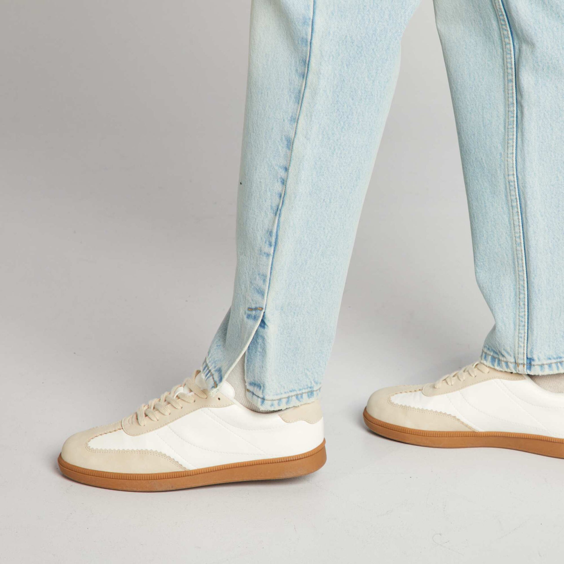 Low-rise straight jeans BLUE
