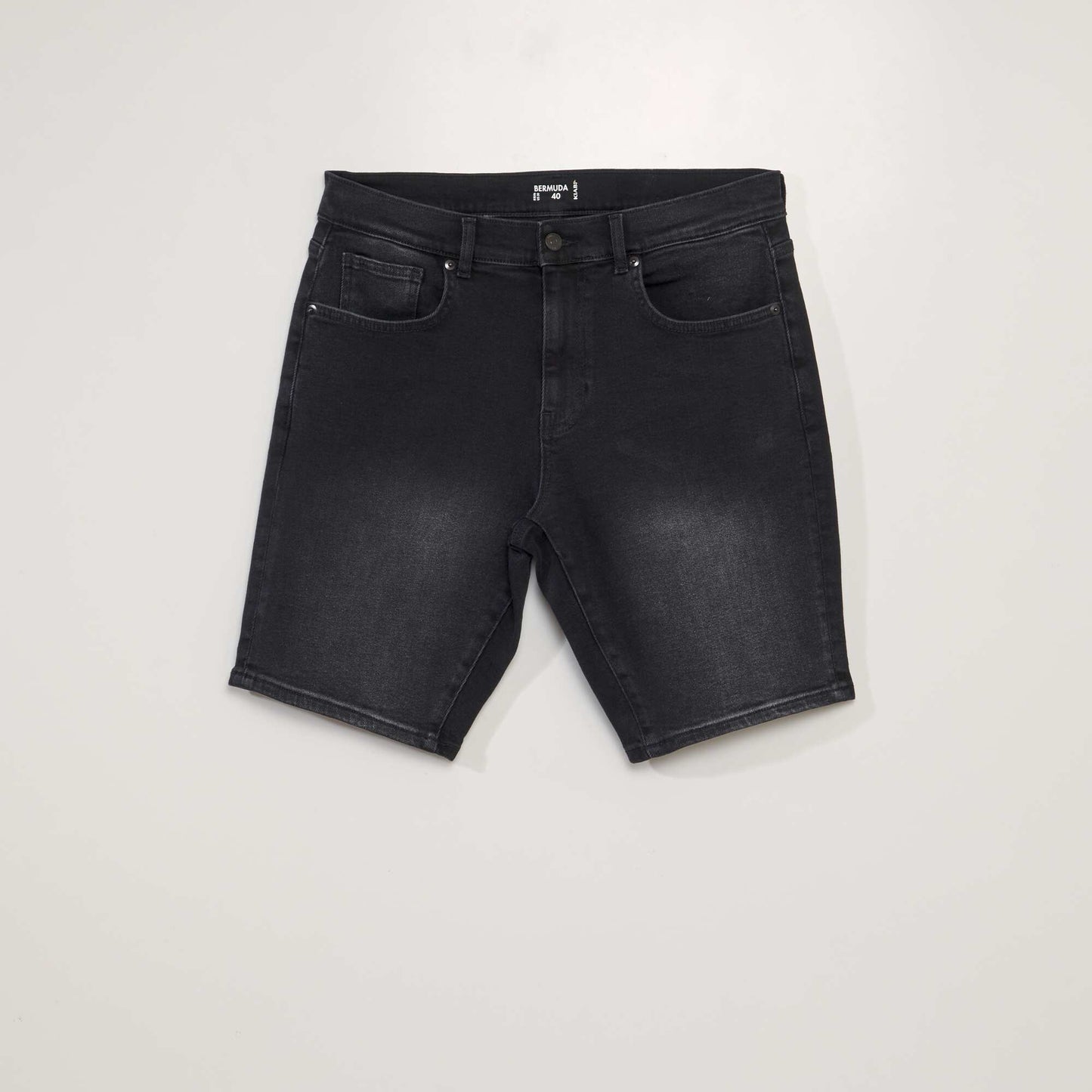 5-pocket denim Bermuda shorts GREY