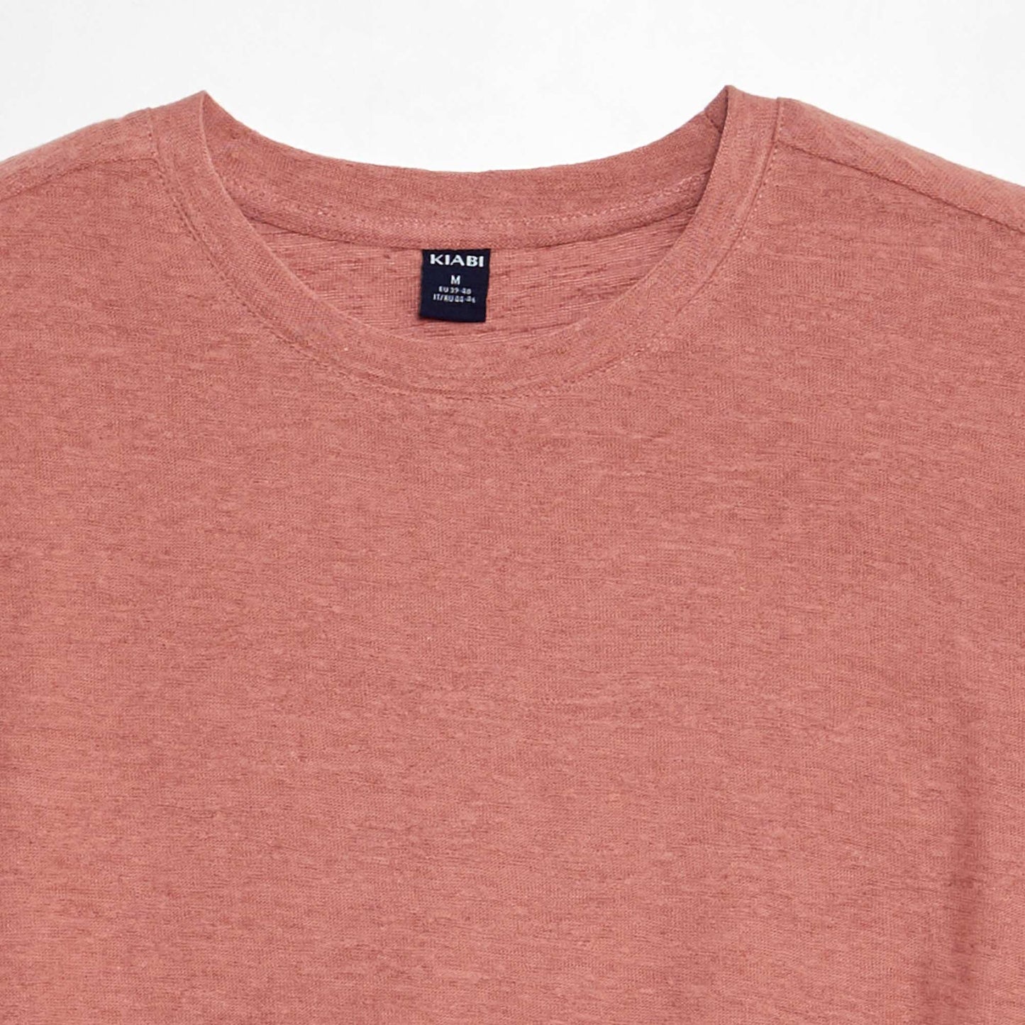 Textured knit T-shirt PINK