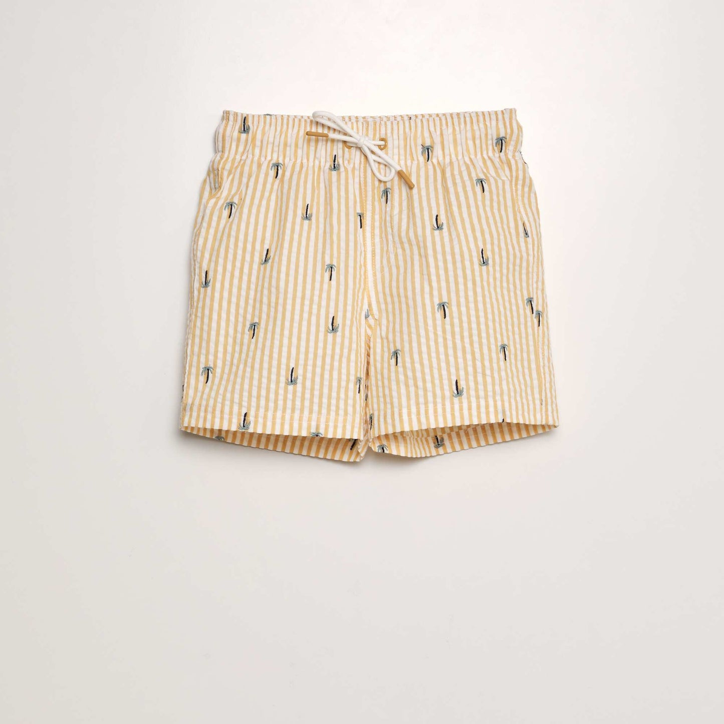 Crêpe swim shorts YELLOW