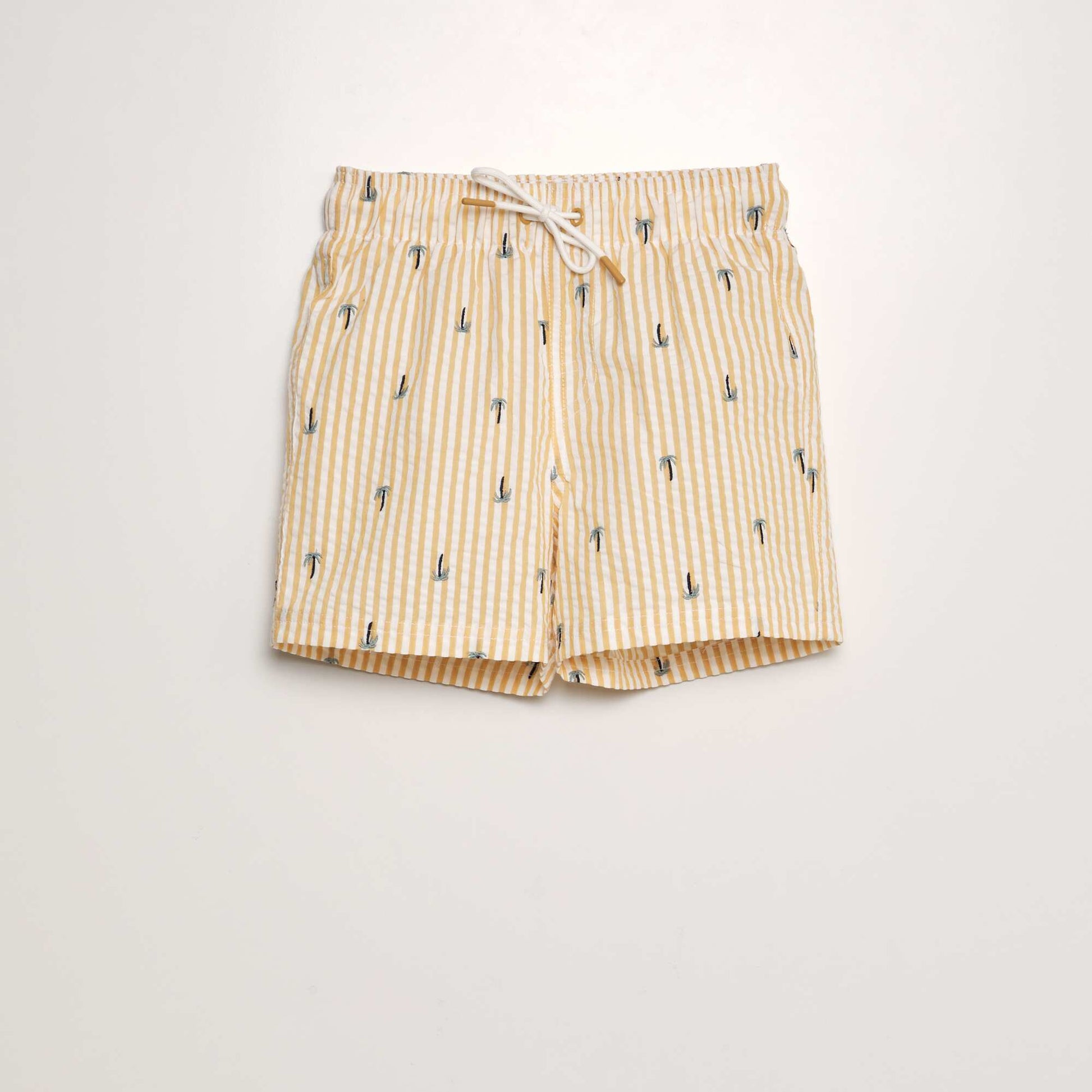 Crêpe swim shorts YELLOW
