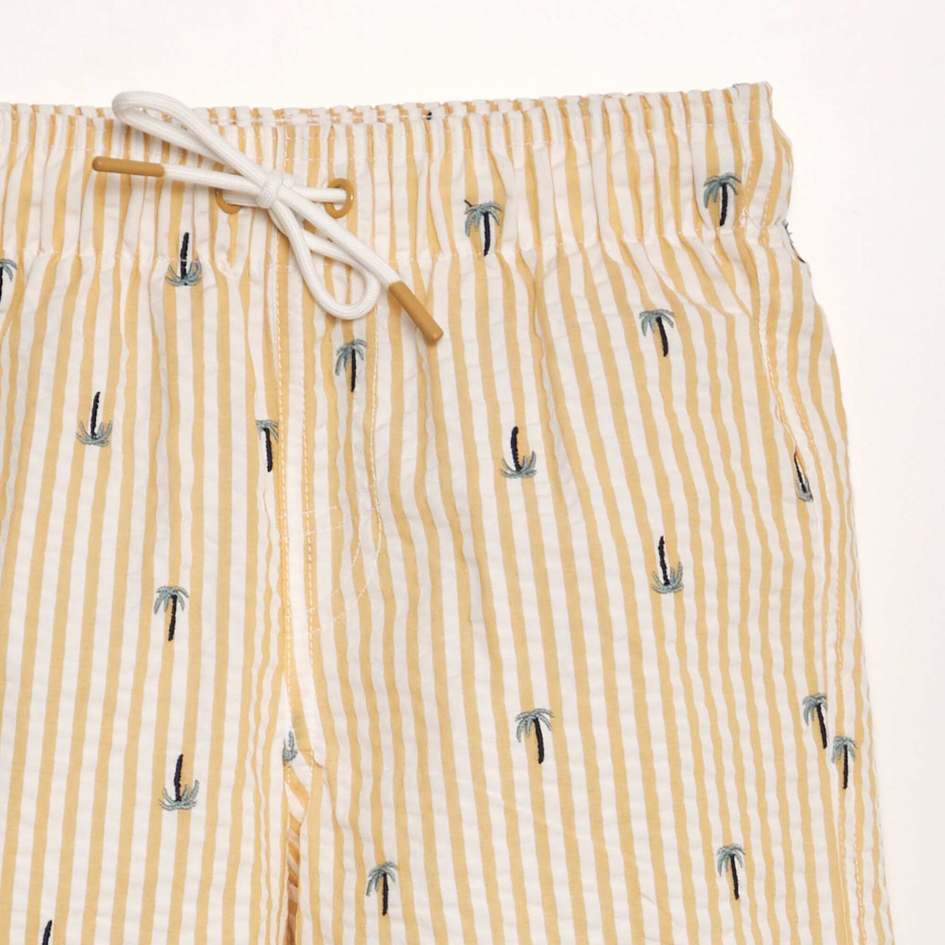 Crêpe swim shorts YELLOW