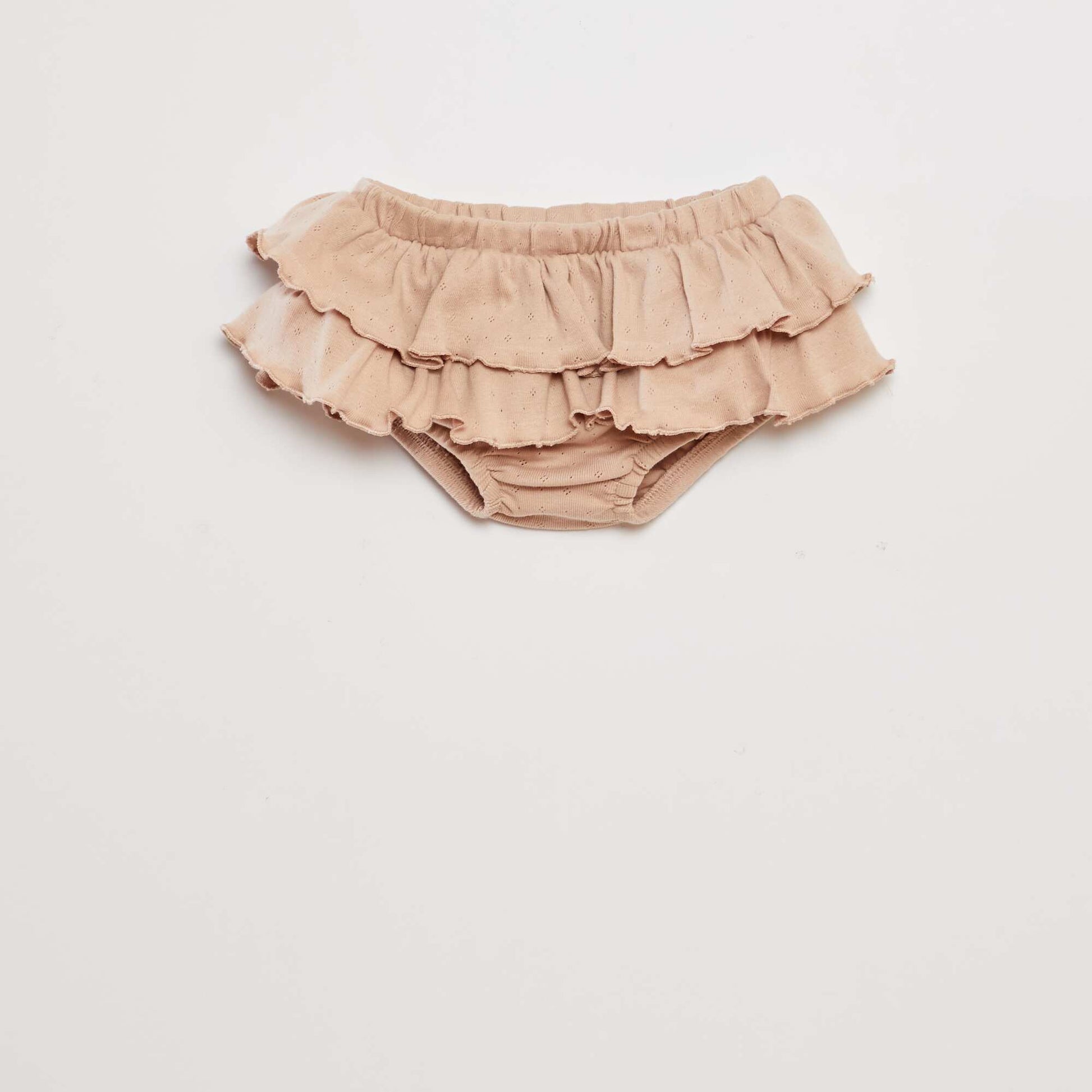 Top  bloomers and headband set - 3-piece set BEIGE