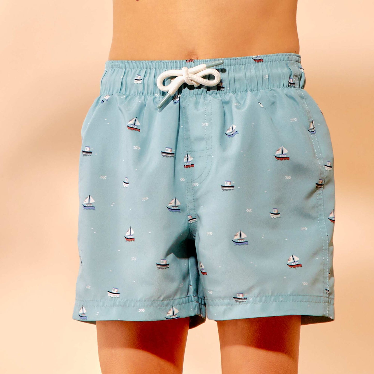 Printed swim shorts BLUE