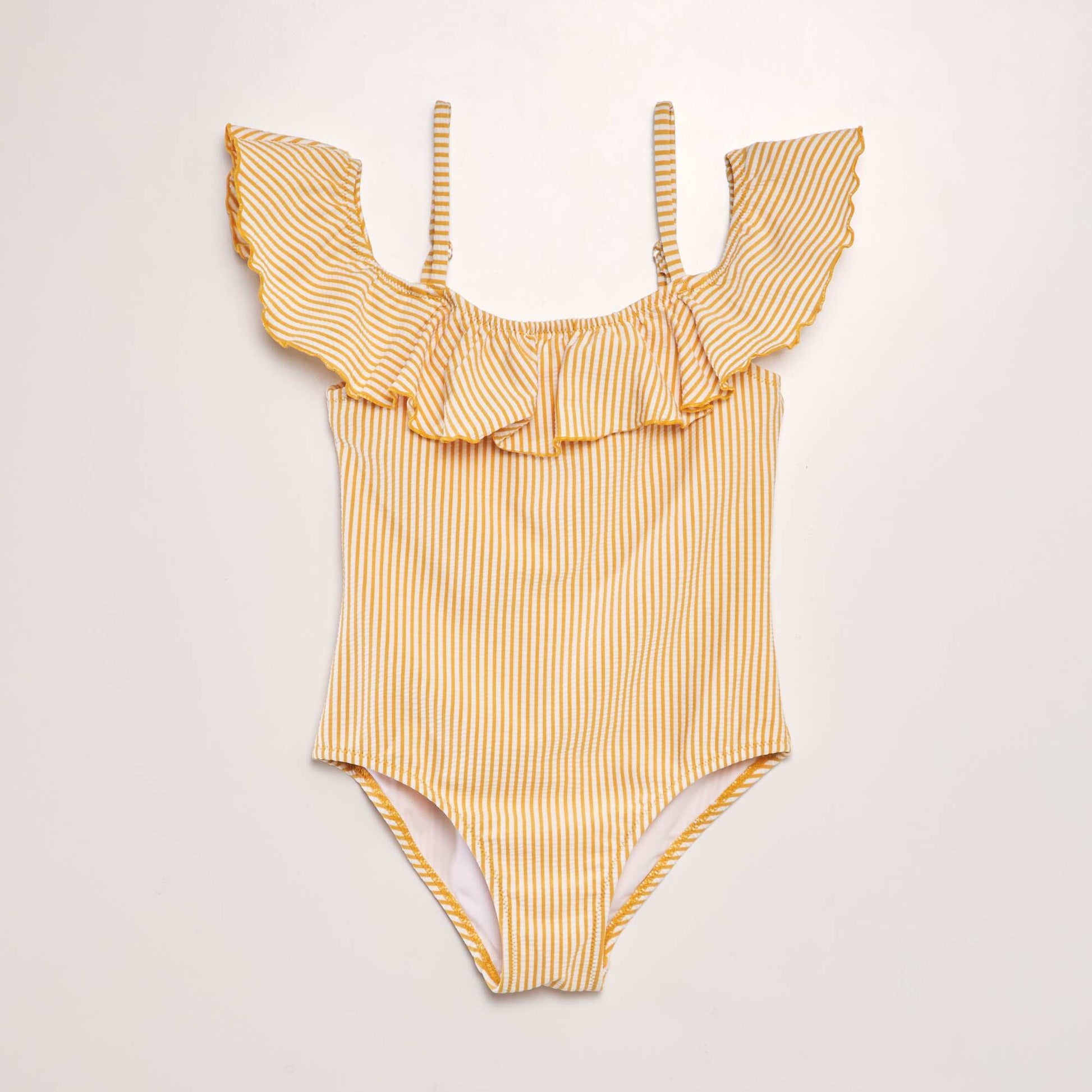 Striped swimsuit - One-piece YELLOW