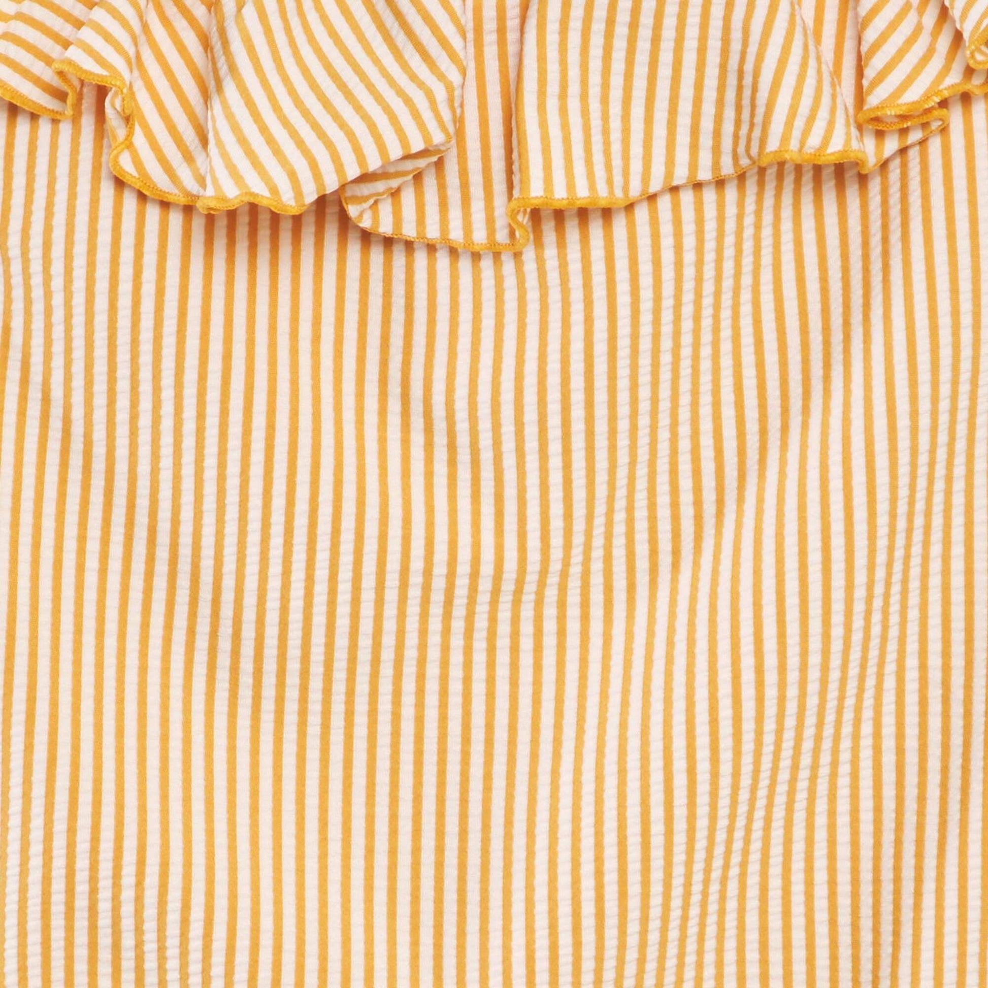 Striped swimsuit - One-piece YELLOW