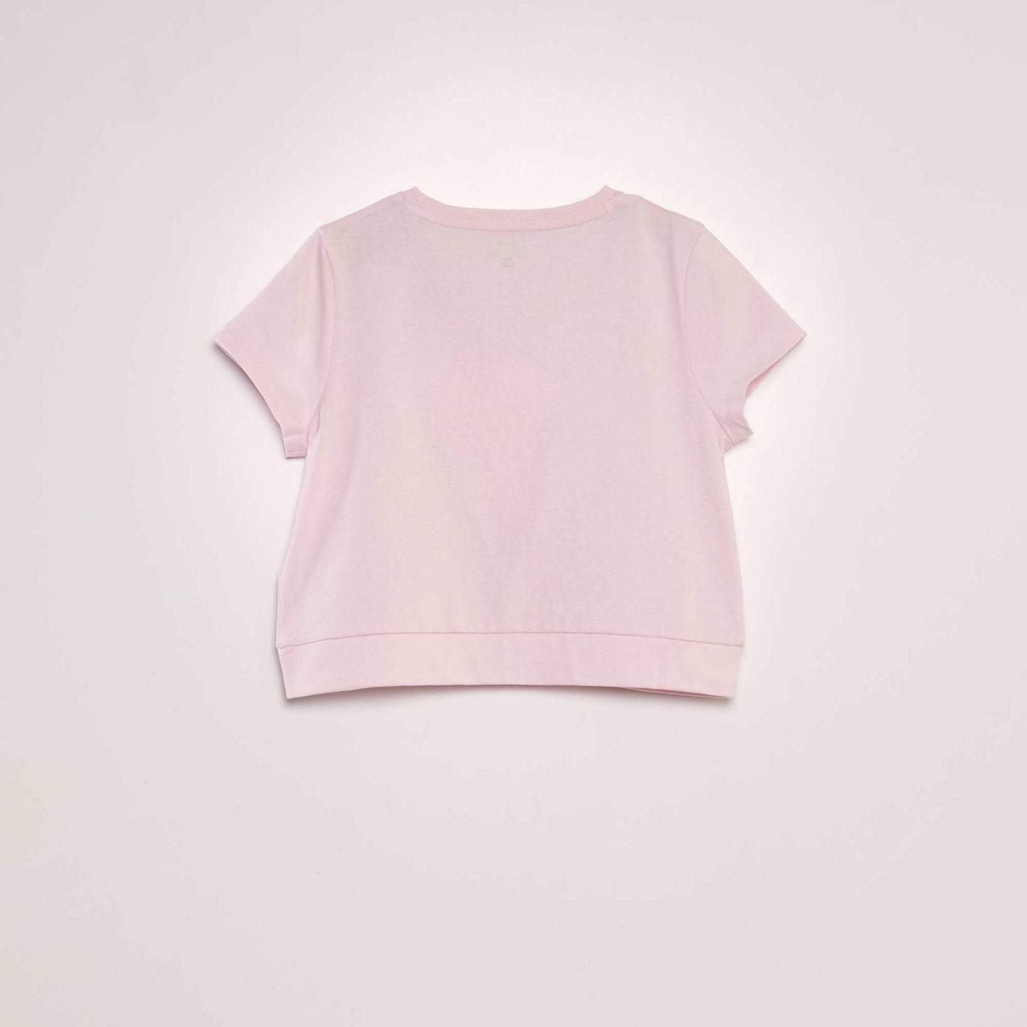 Lilo & Stitch short-sleeved T-shirt with knotted effect PINK