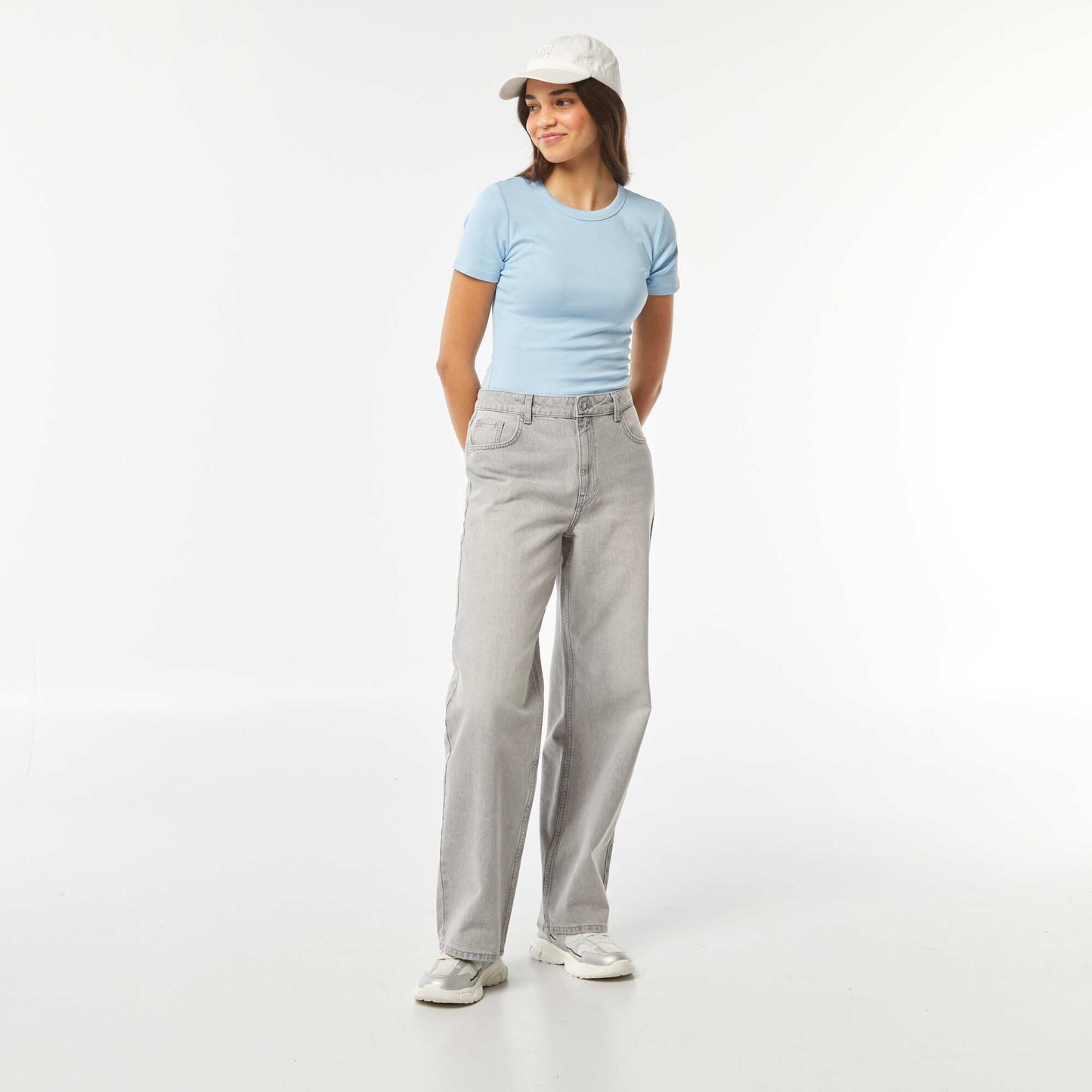 تي شيرت قصير الأكمام قصير الأكمام أزرق