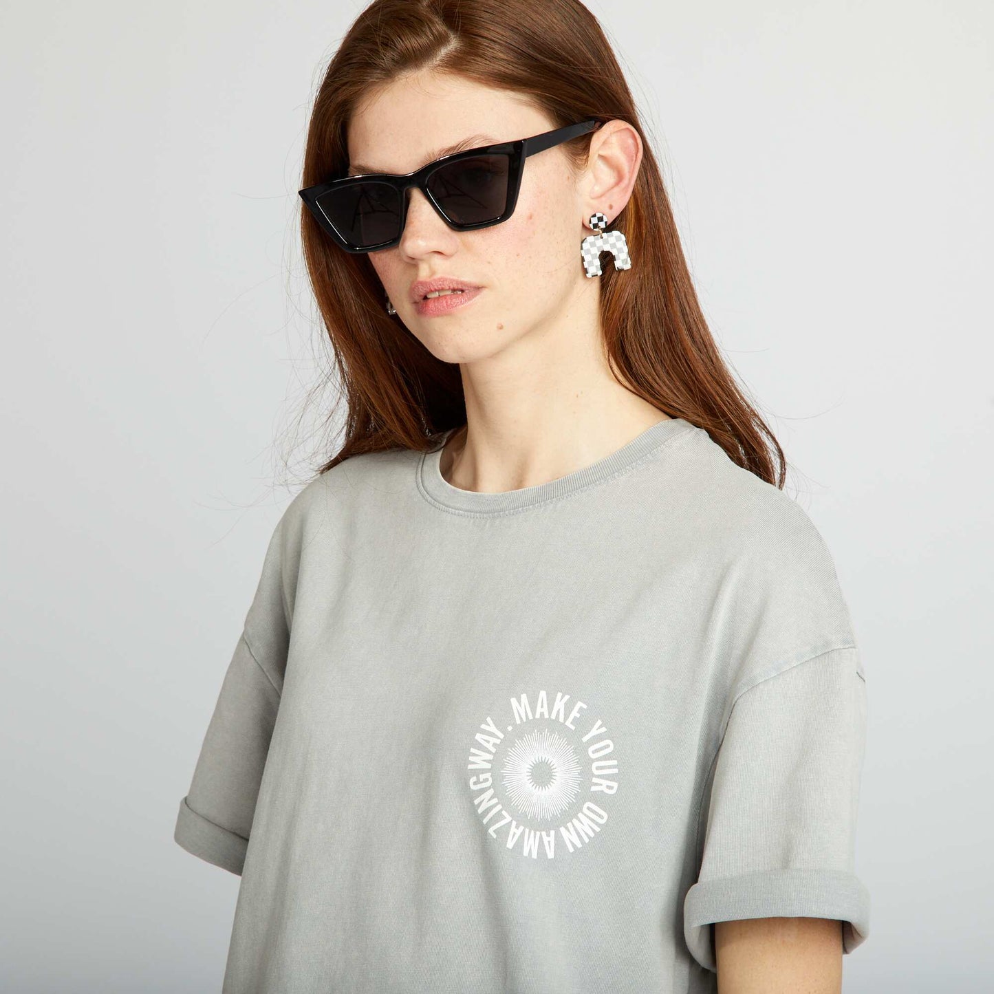 T-shirt dress GREY