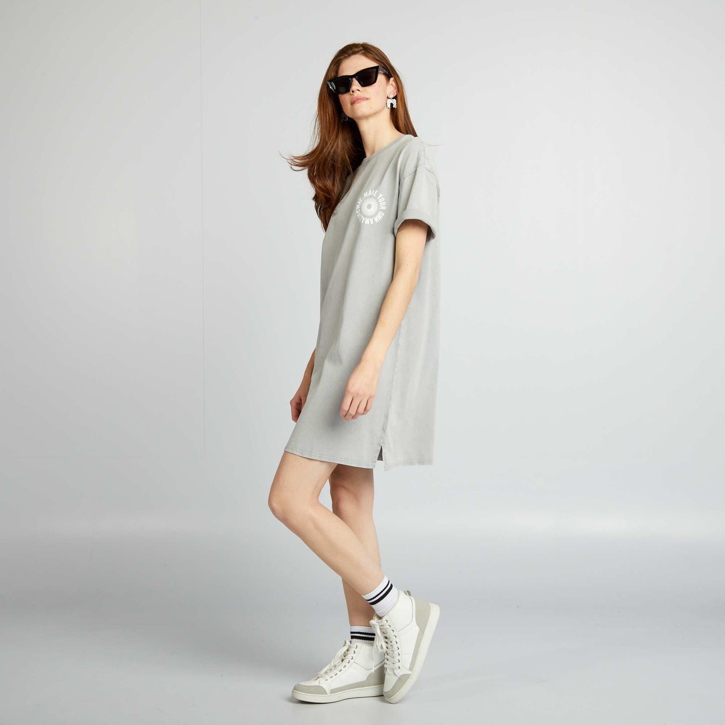 T-shirt dress GREY