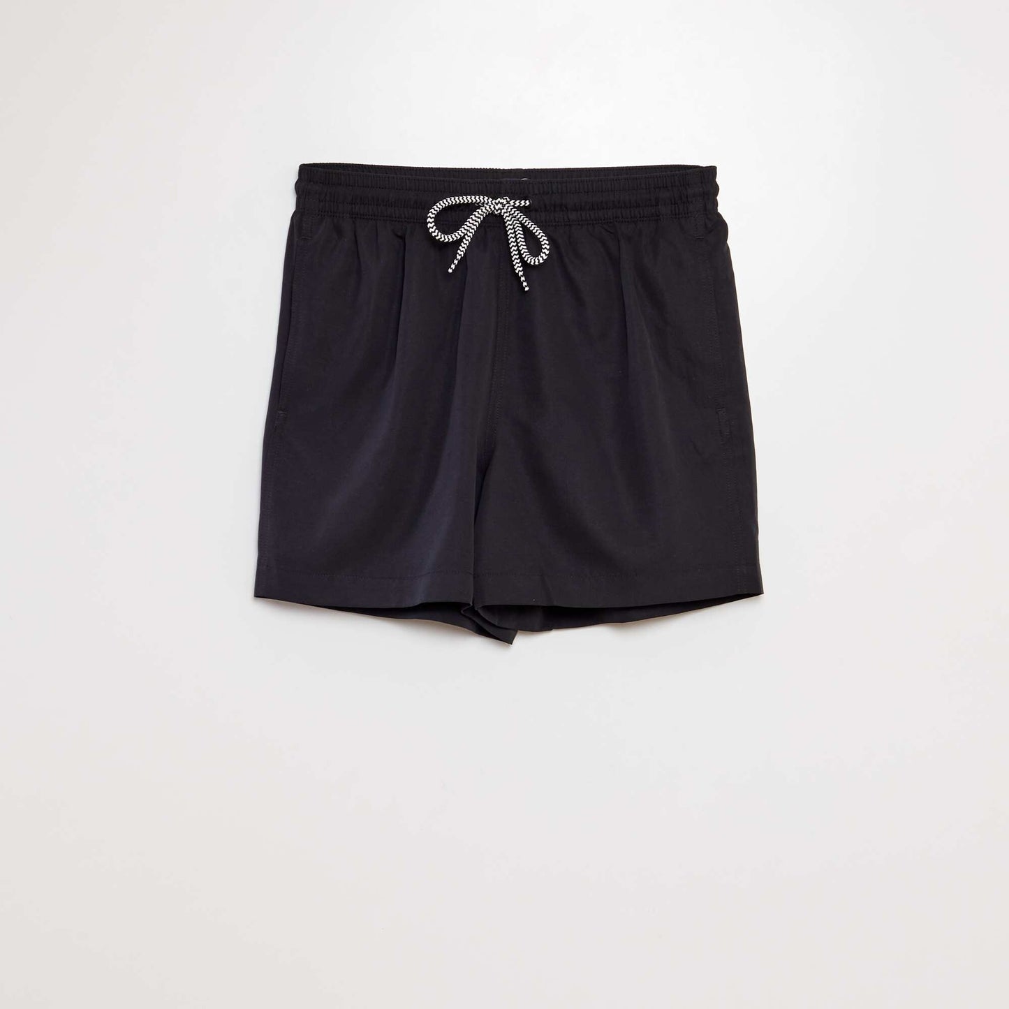 Plain swim shorts BLACK