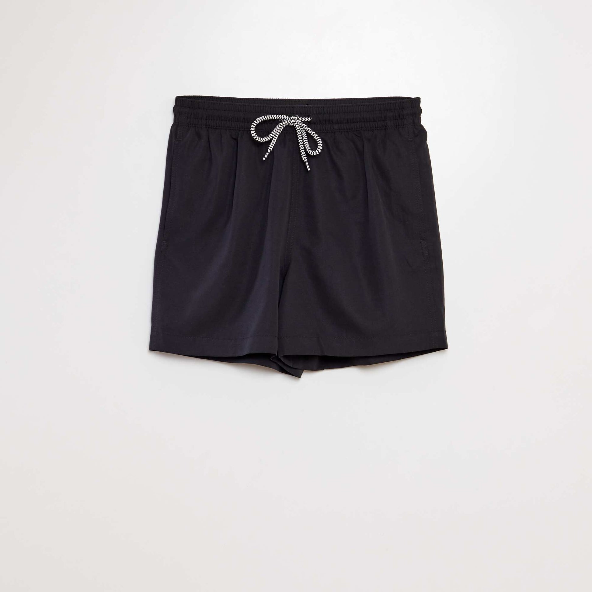 Plain swim shorts BLACK