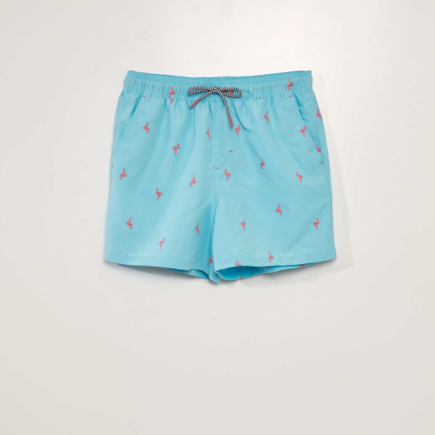 Patterned swim shorts BLUE