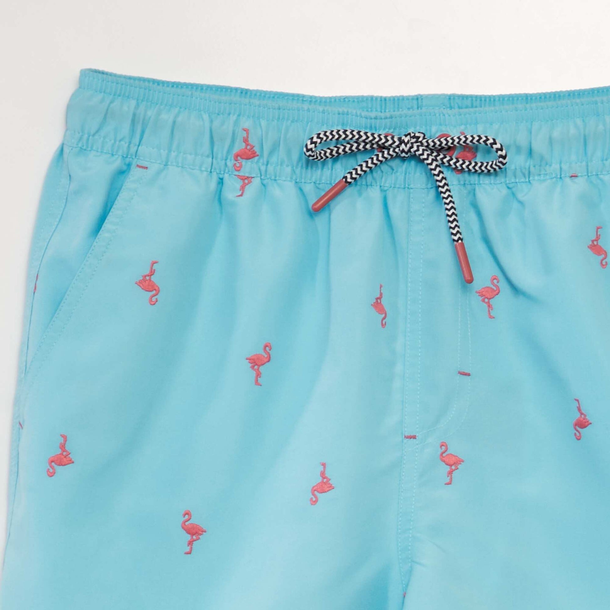 Patterned swim shorts BLUE
