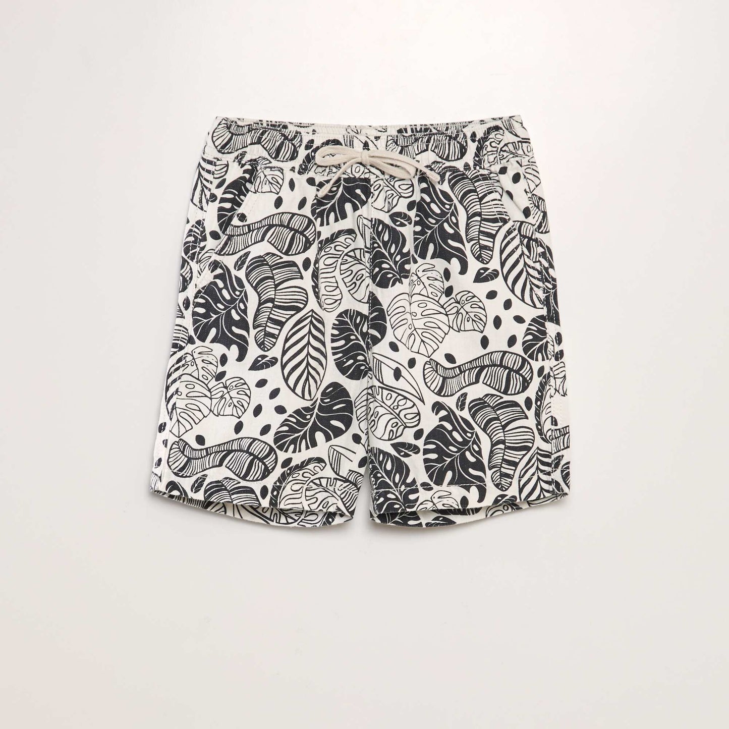 Printed swim shorts WHITE