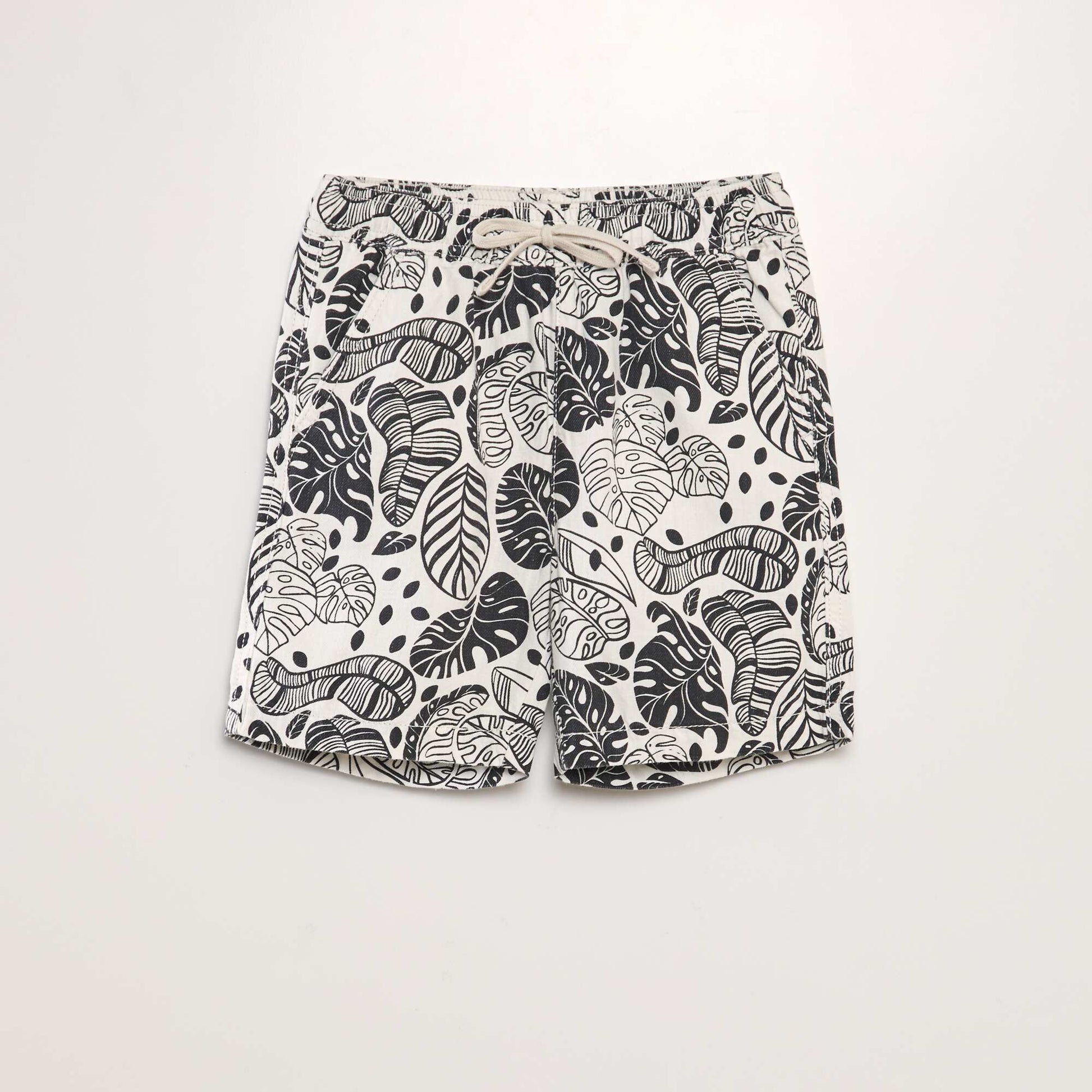 Printed swim shorts WHITE