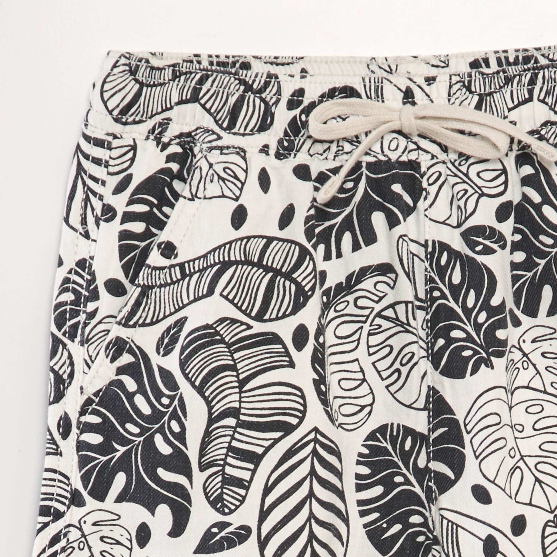 Printed swim shorts WHITE