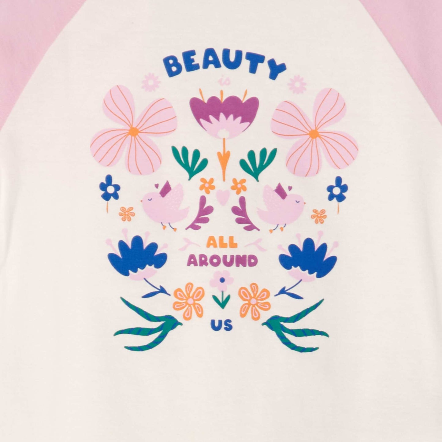Round-neck cotton T-shirt WHITE