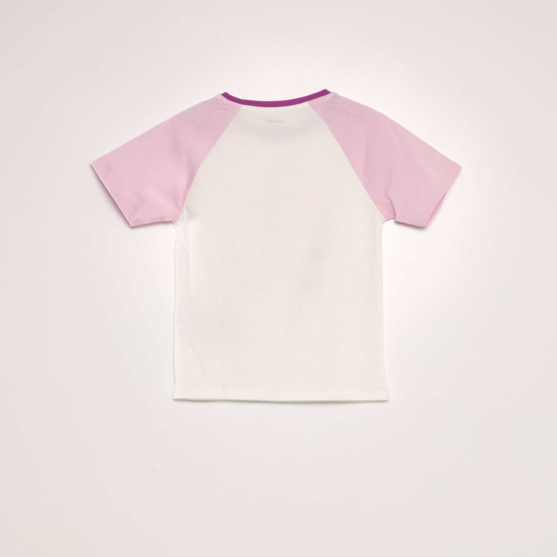 Round-neck cotton T-shirt WHITE