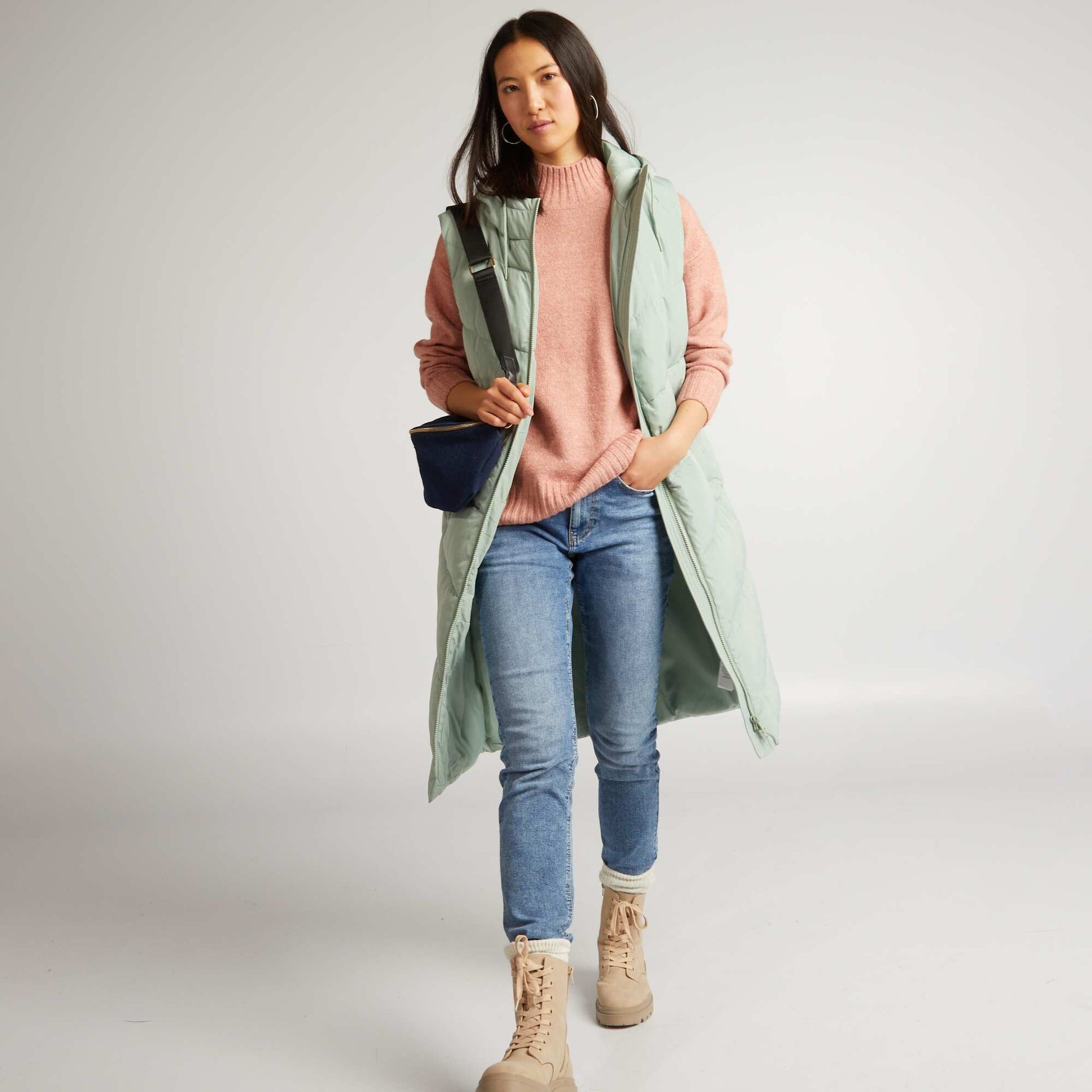 High-neck jumper PINK