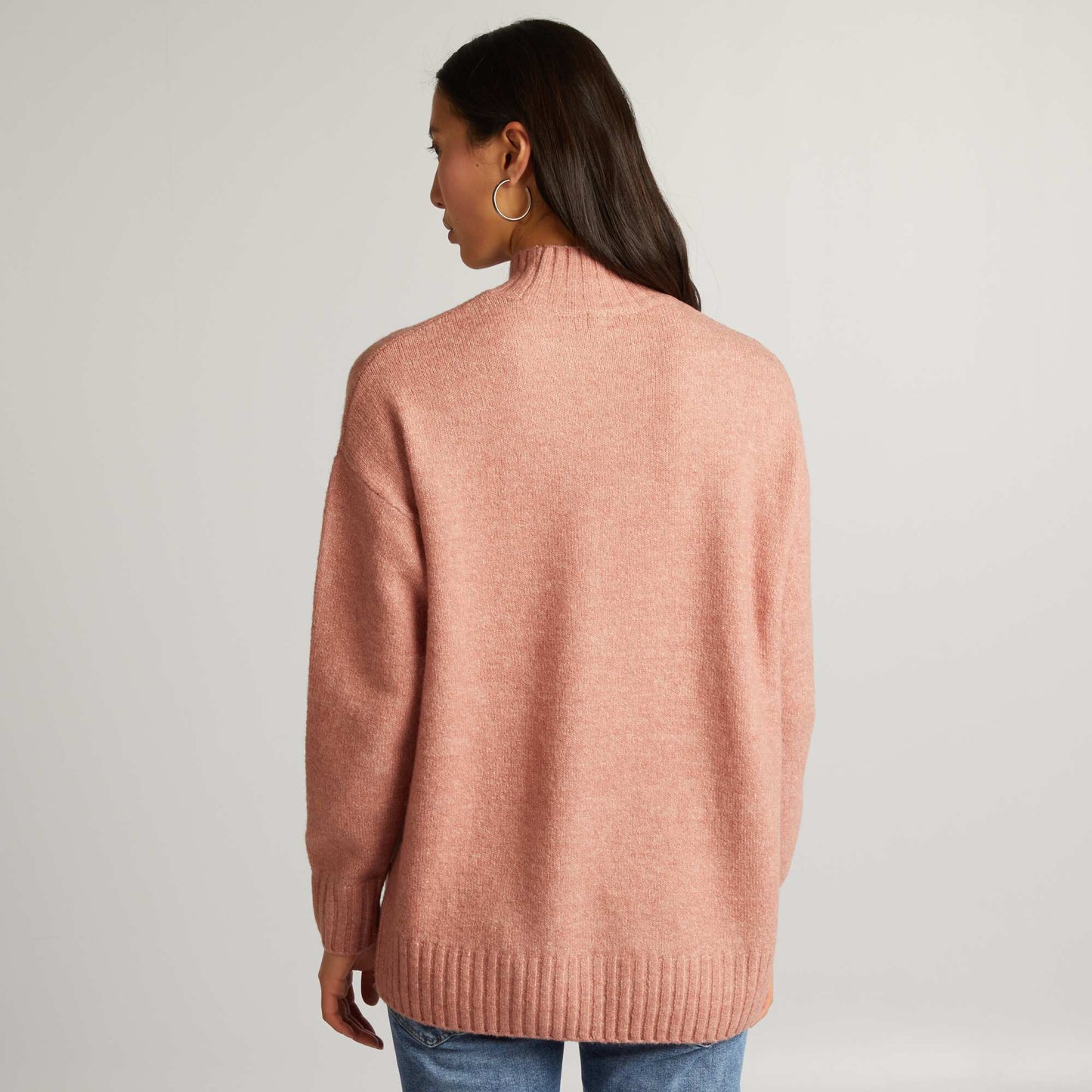 High-neck jumper PINK