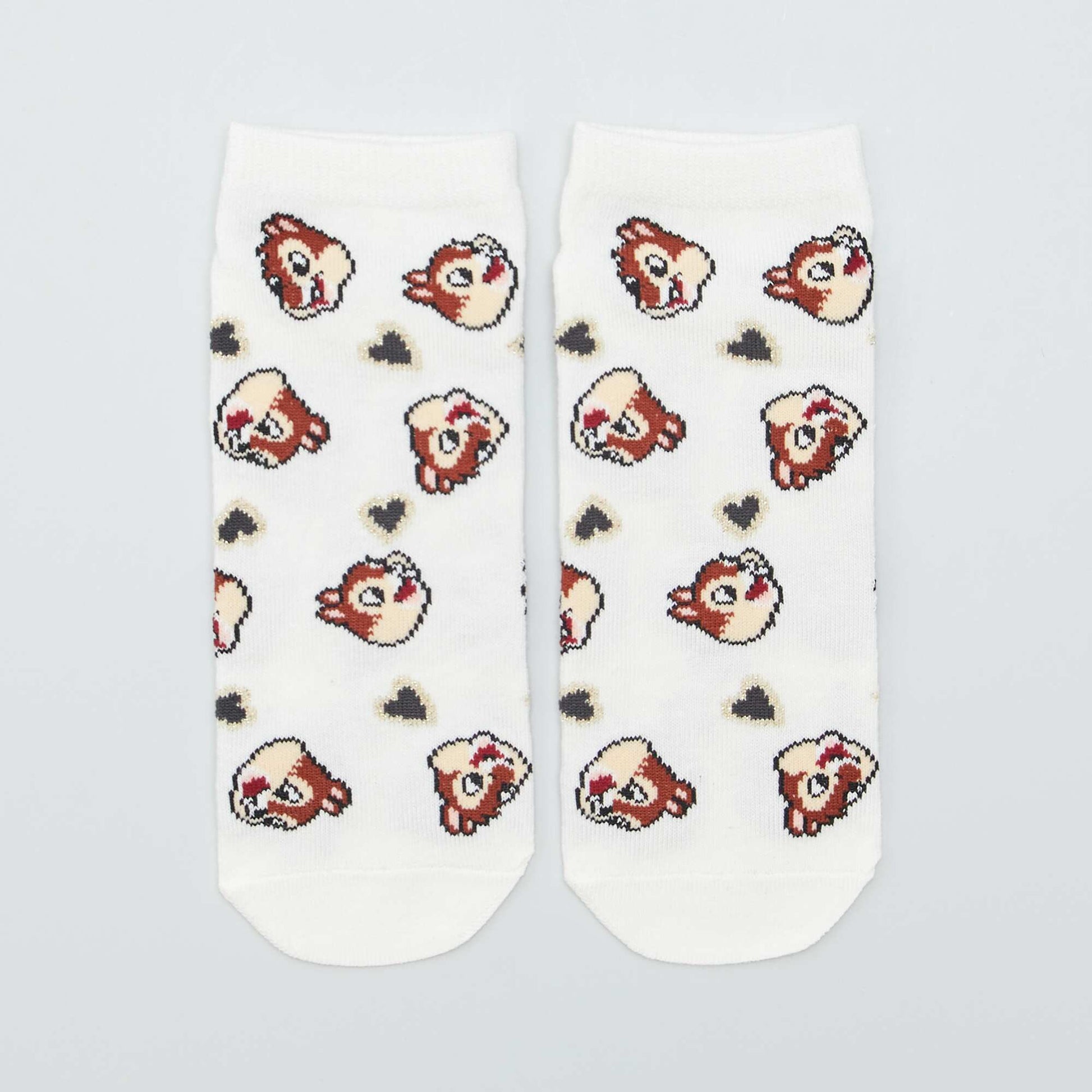 Pack of 'Disney' pop socks - 3 pairs BEIGE