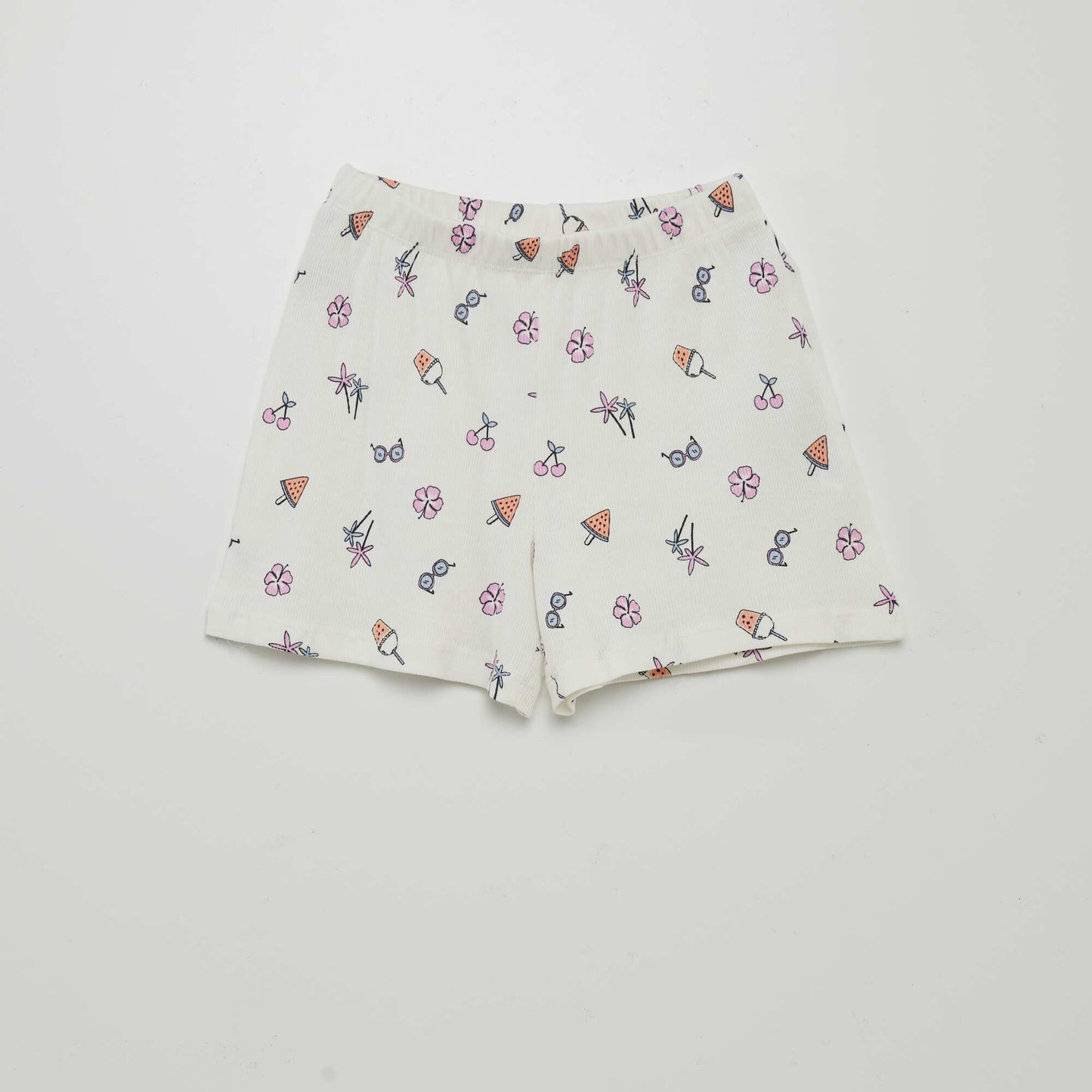 Short pyjama set - 2-piece set WHITE