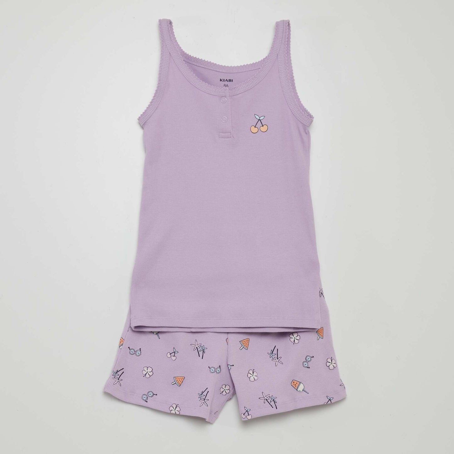 Short pyjama set - 2-piece set PURPLE