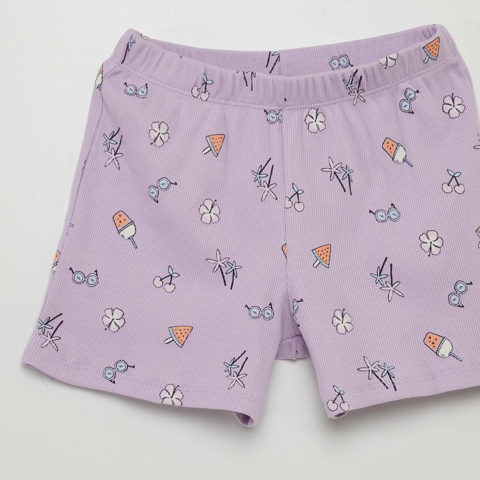 Short pyjama set - 2-piece set PURPLE